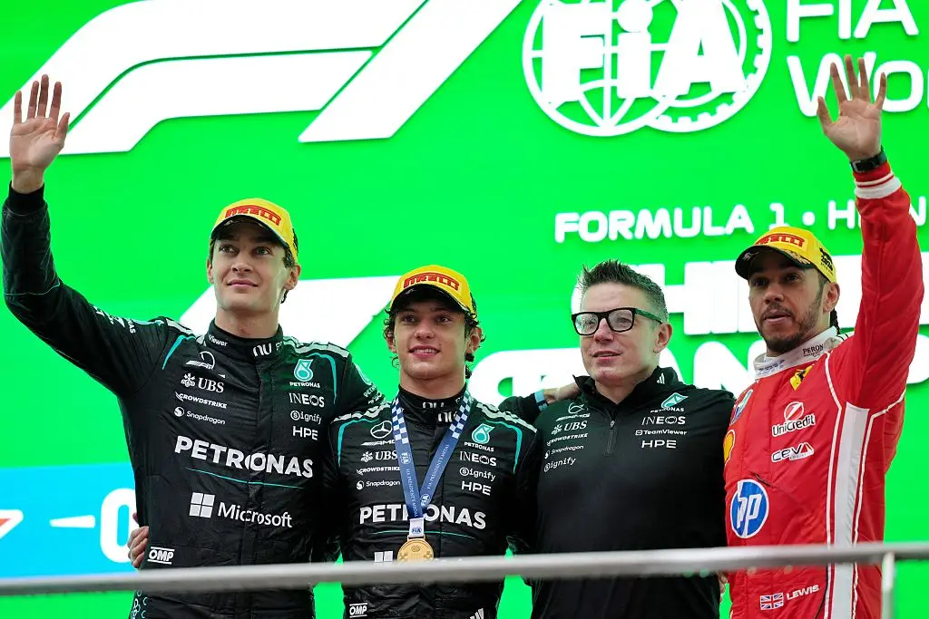 Mercedes and Ferrari have occupied the podium in both races - and the sprint - so far this season (Image: Getty)