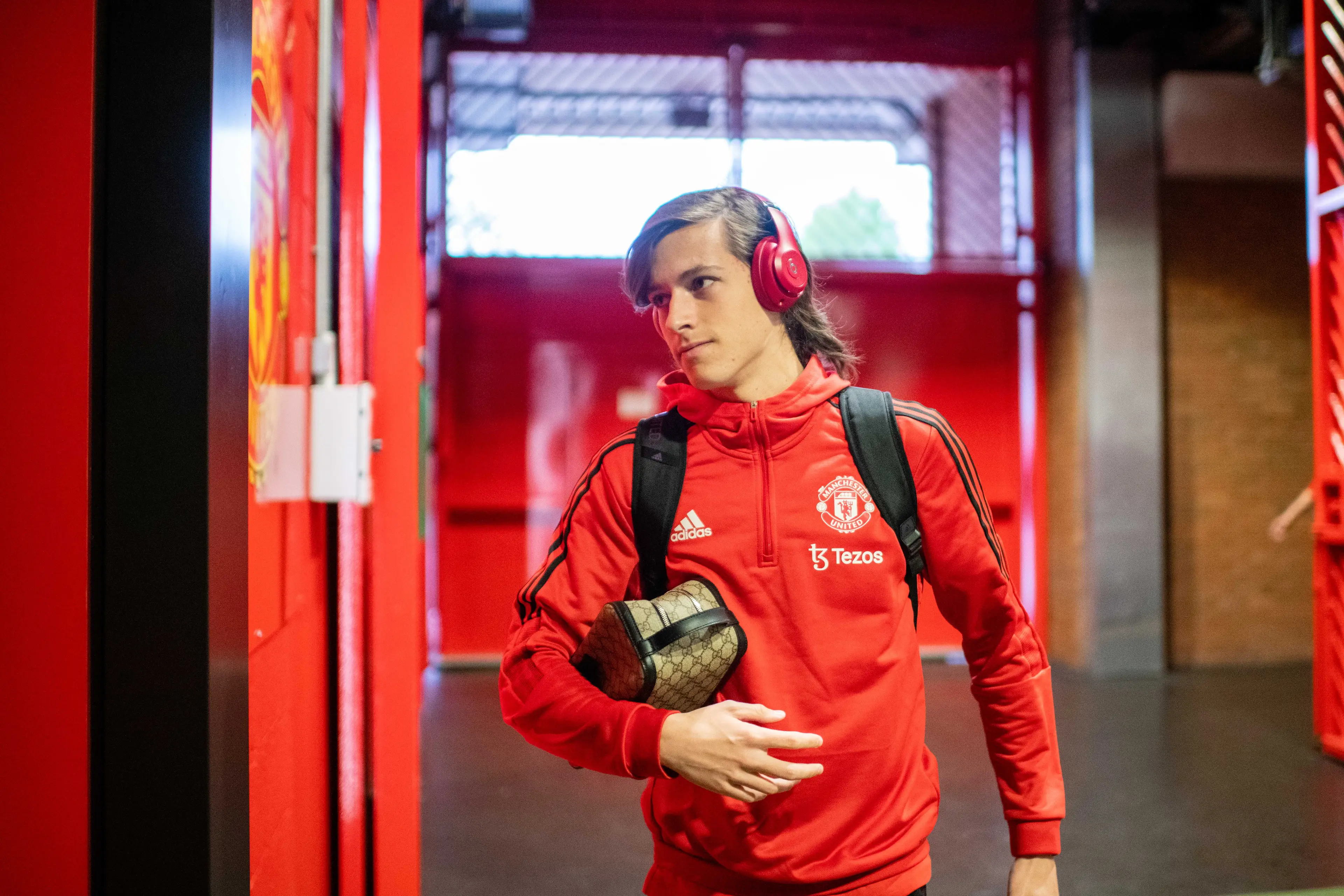 Alvaro Carreras during his time at Manchester United. Image: Getty 