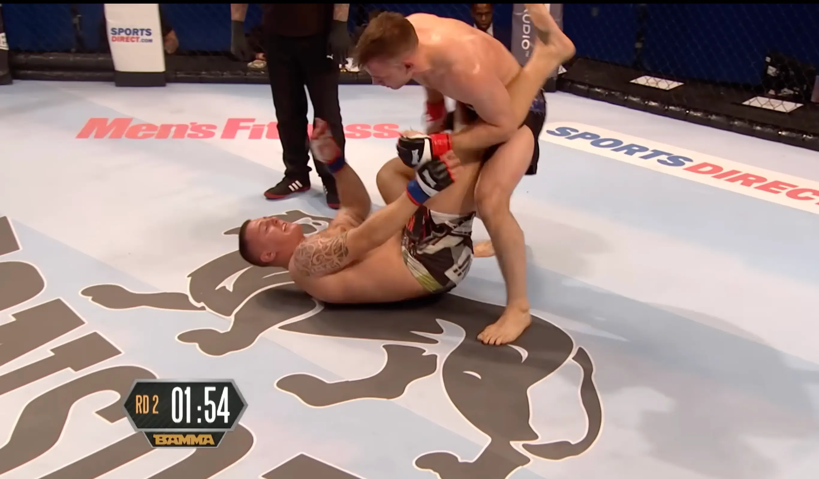 Austin came up against Aspinall in 2015. Image credit: BAMMA/Youtube