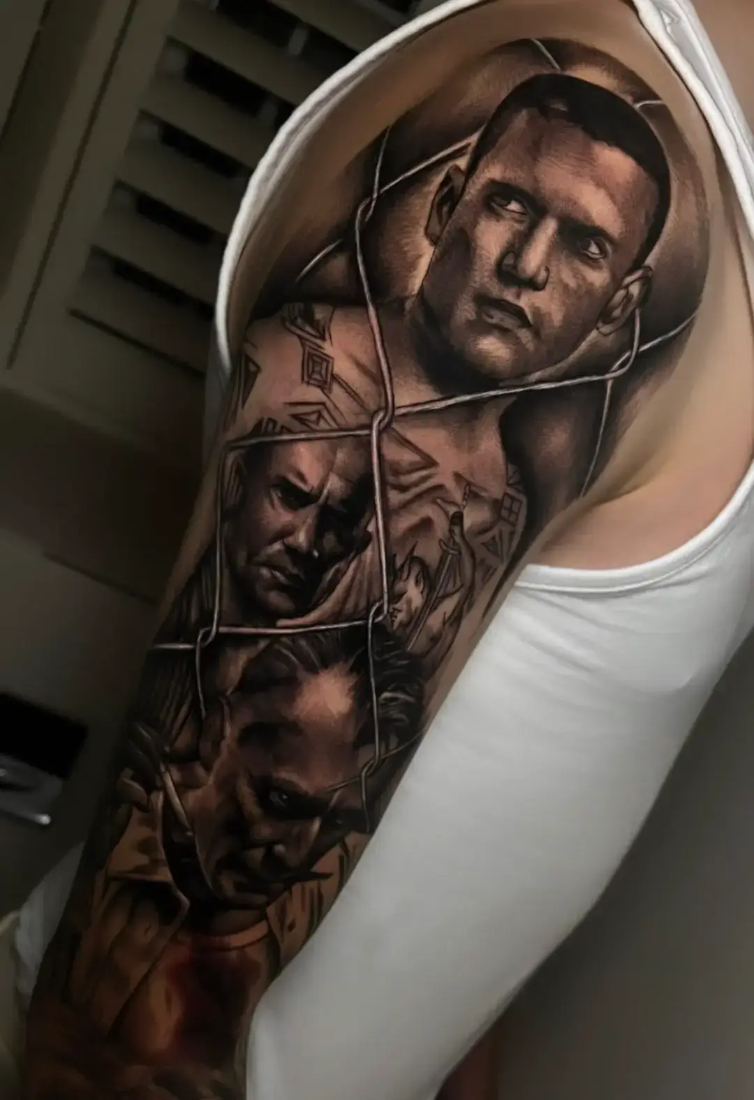 Garnacho's Prison Break tattoo. Image credit: Instagram/garnacho7