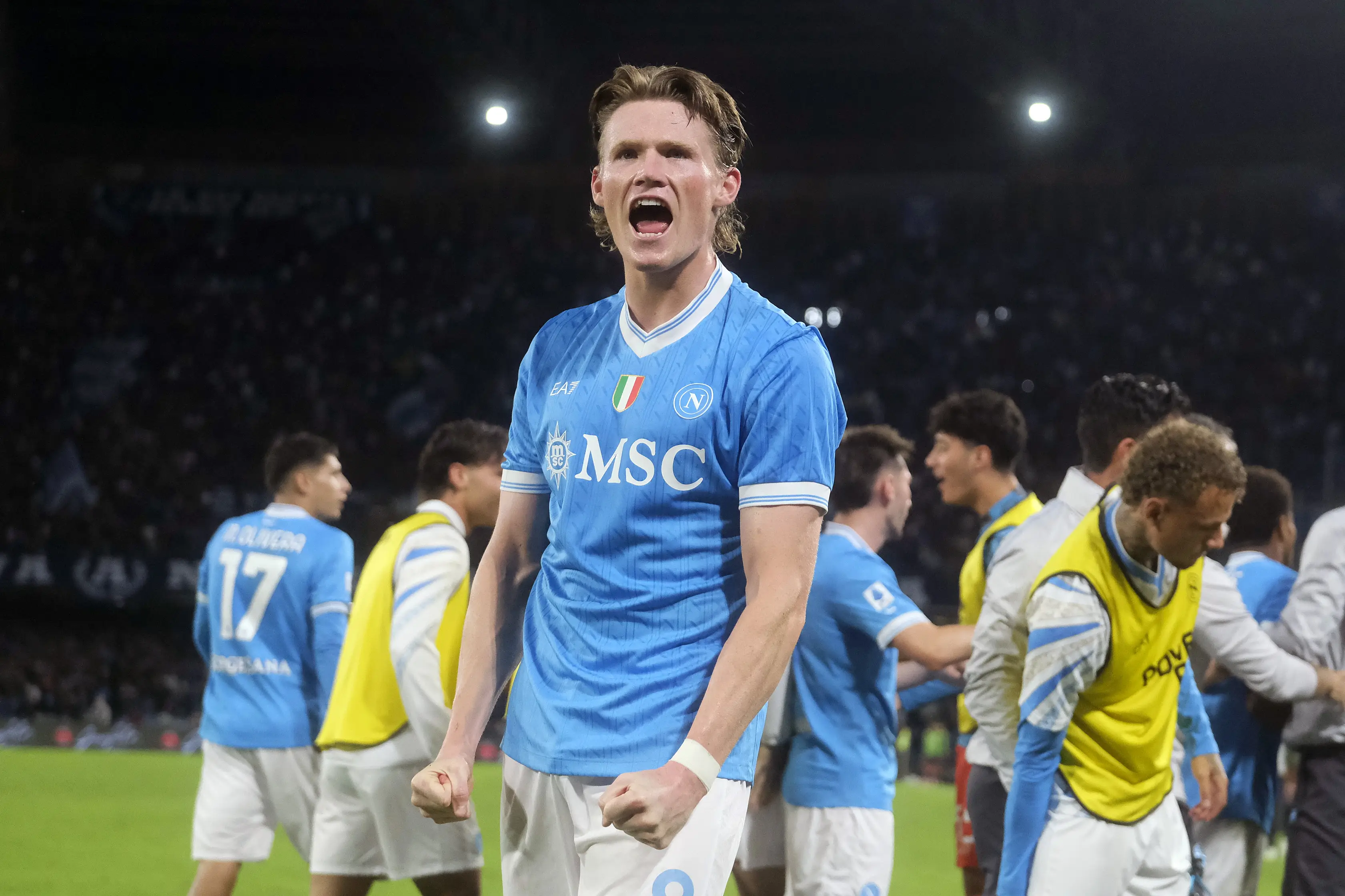 Scott McTominay has starred at Napoli since his move from Manchester United. Image: Getty 