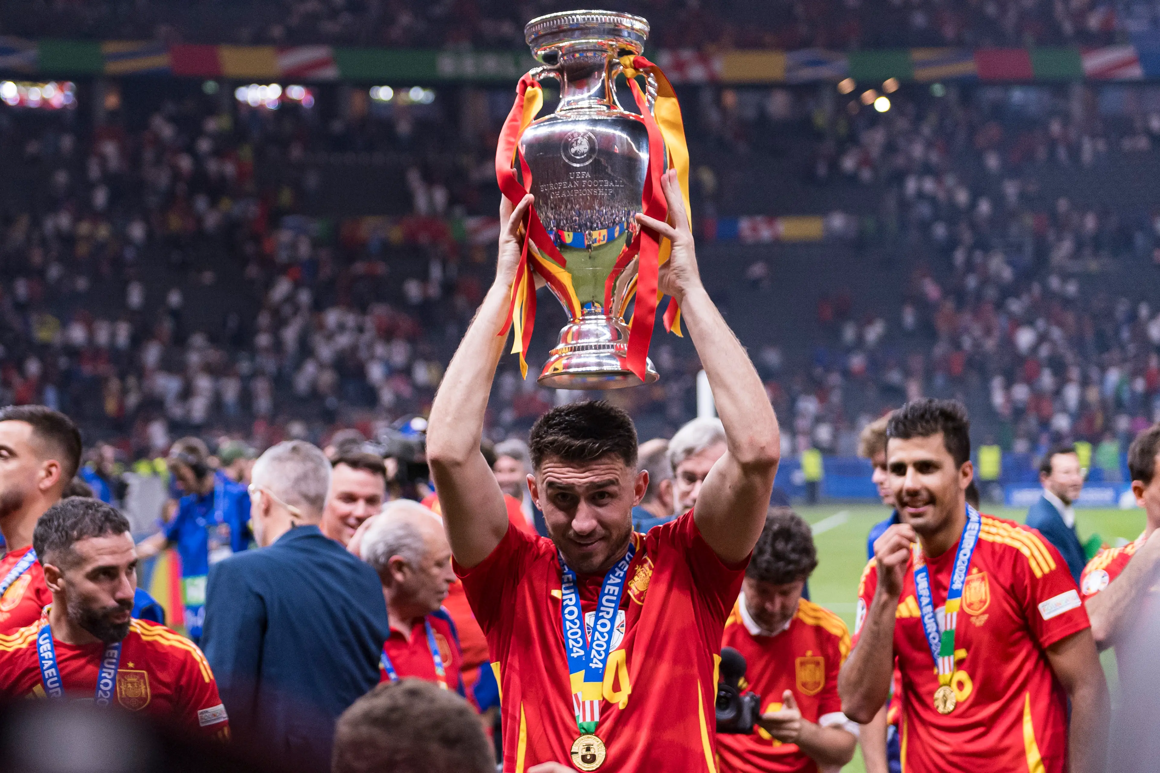 Laporte switched international allegiance and won Euro 2024 with Spain. Image: Getty