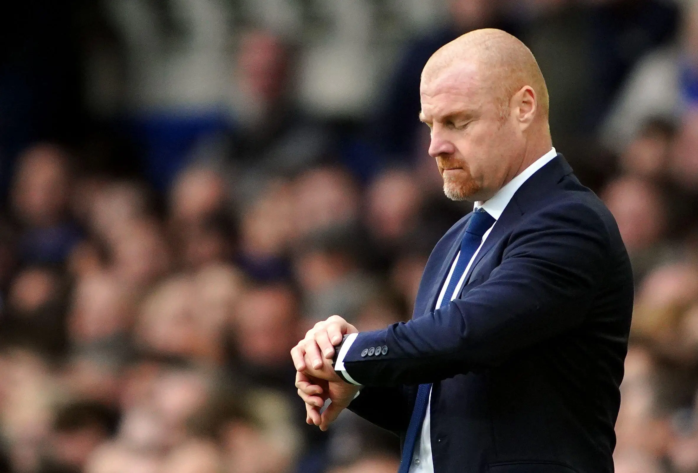 Dyche on the touchline. (Image
