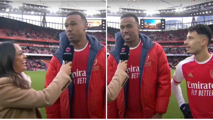 Gabriel had brilliant reaction to being told his second goal was an own goal vs Crystal Palace