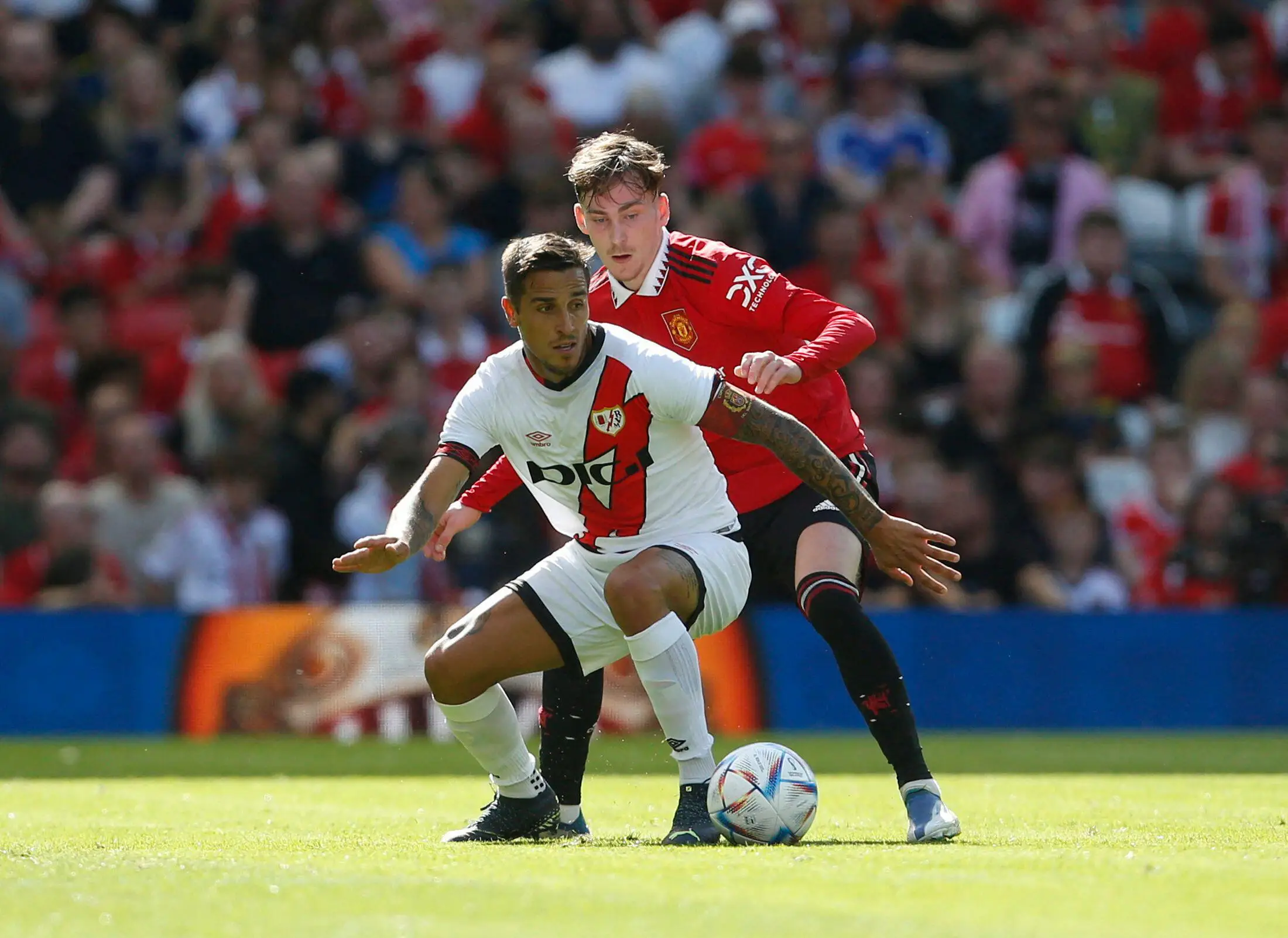 Garner in action against Rayo Vallecano last month. (Image