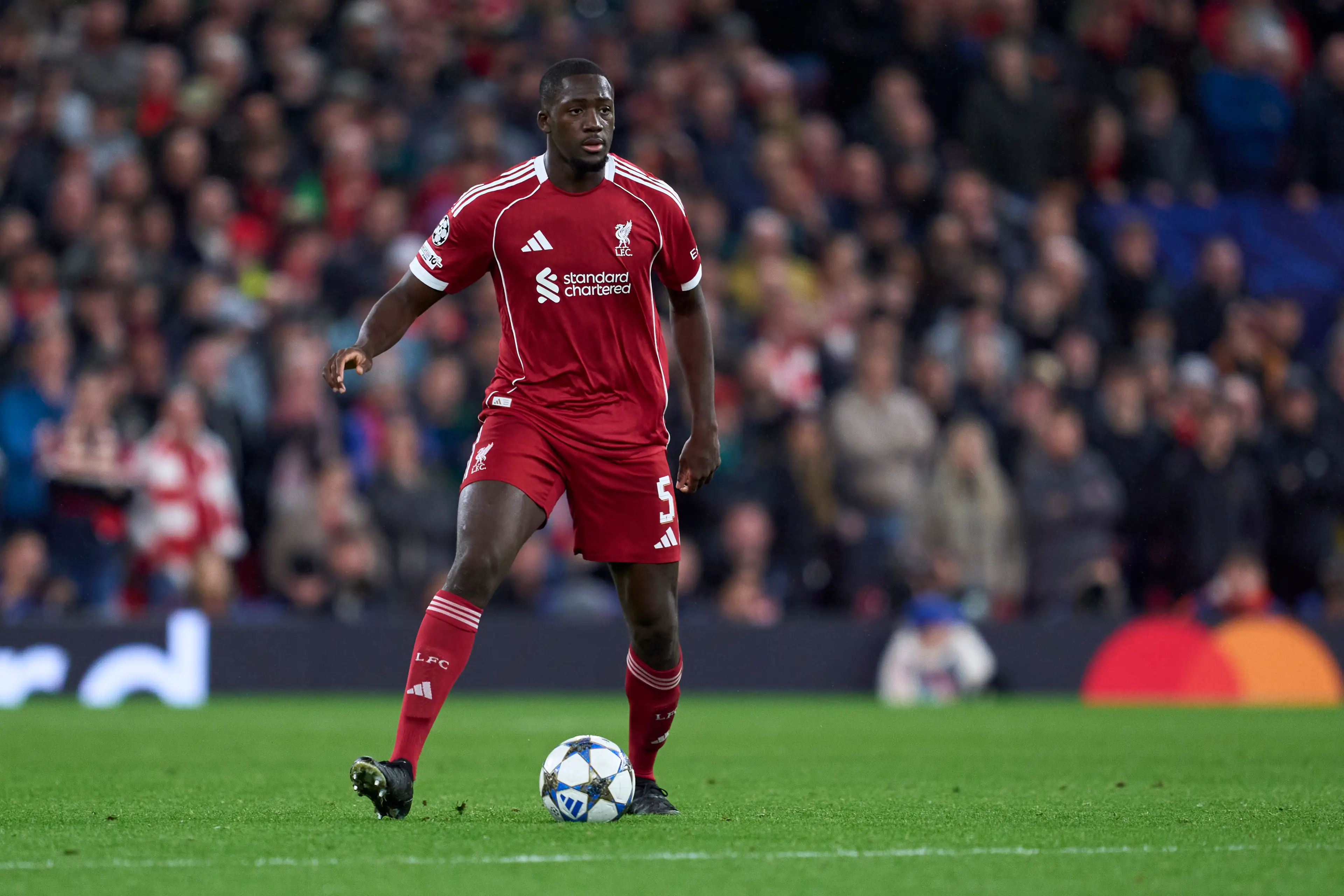 Ibrahima Konate has been linked with a move away from Anfield. Image: Getty