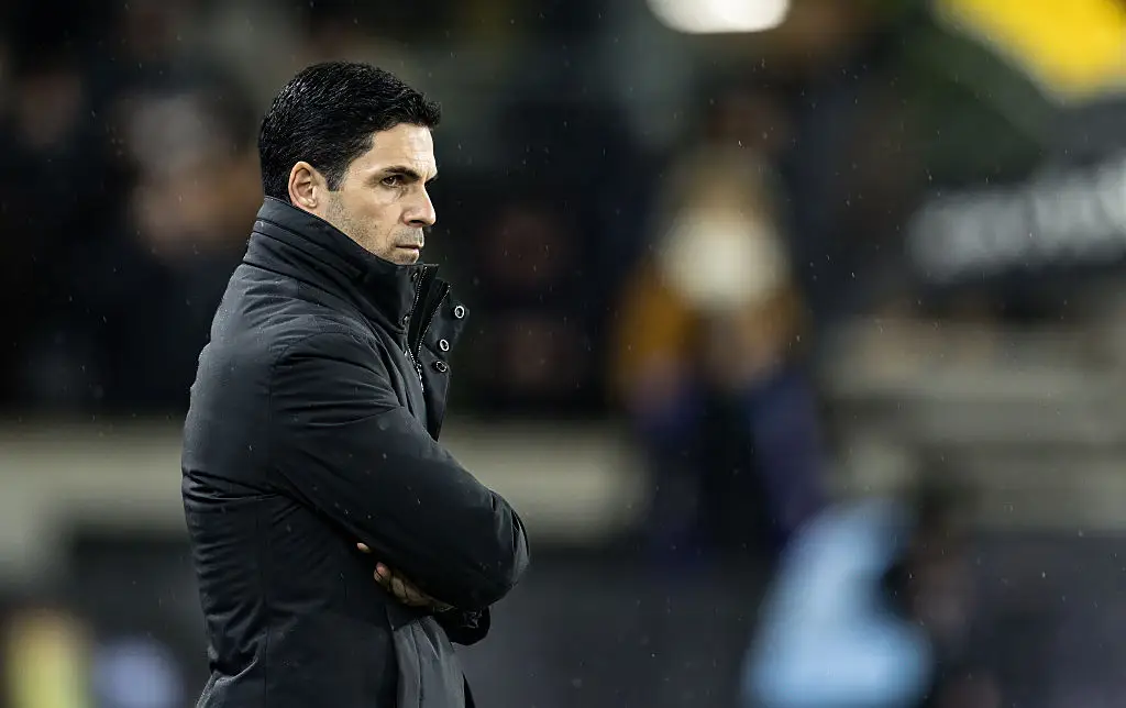  Mikel Arteta was clearly not happy with his side's performance against Wolves. (Image: Andrew Kearns - CameraSport via Getty Images)