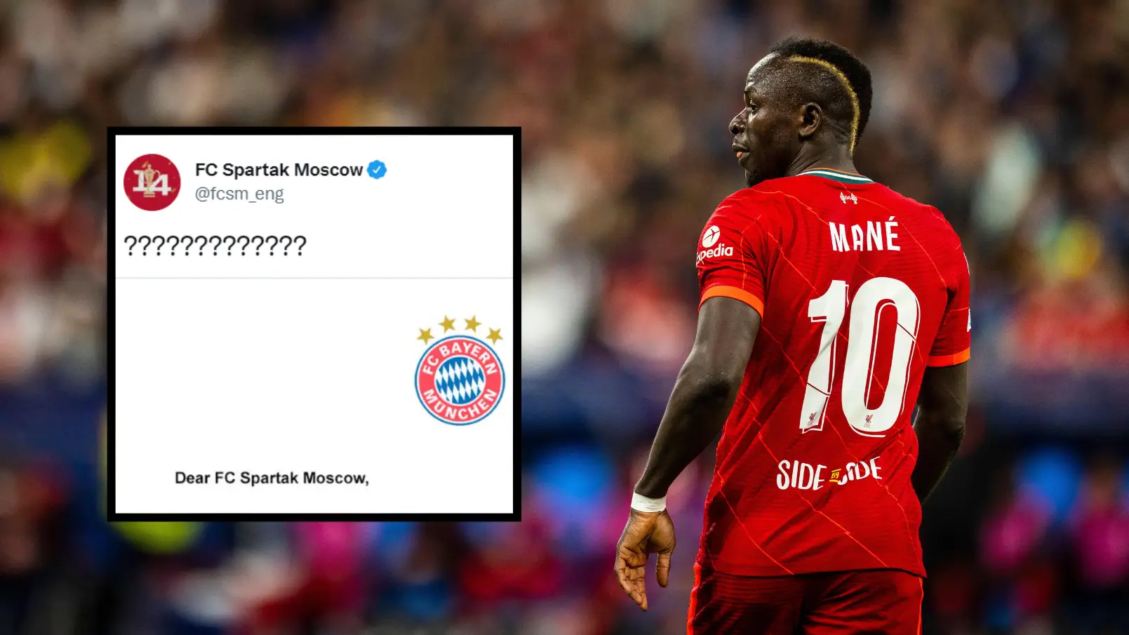 Spartak Moscow Savagely Troll Bayern Munich Over Sadio Mane Offer - Also Aim Brutal Dig At Man United