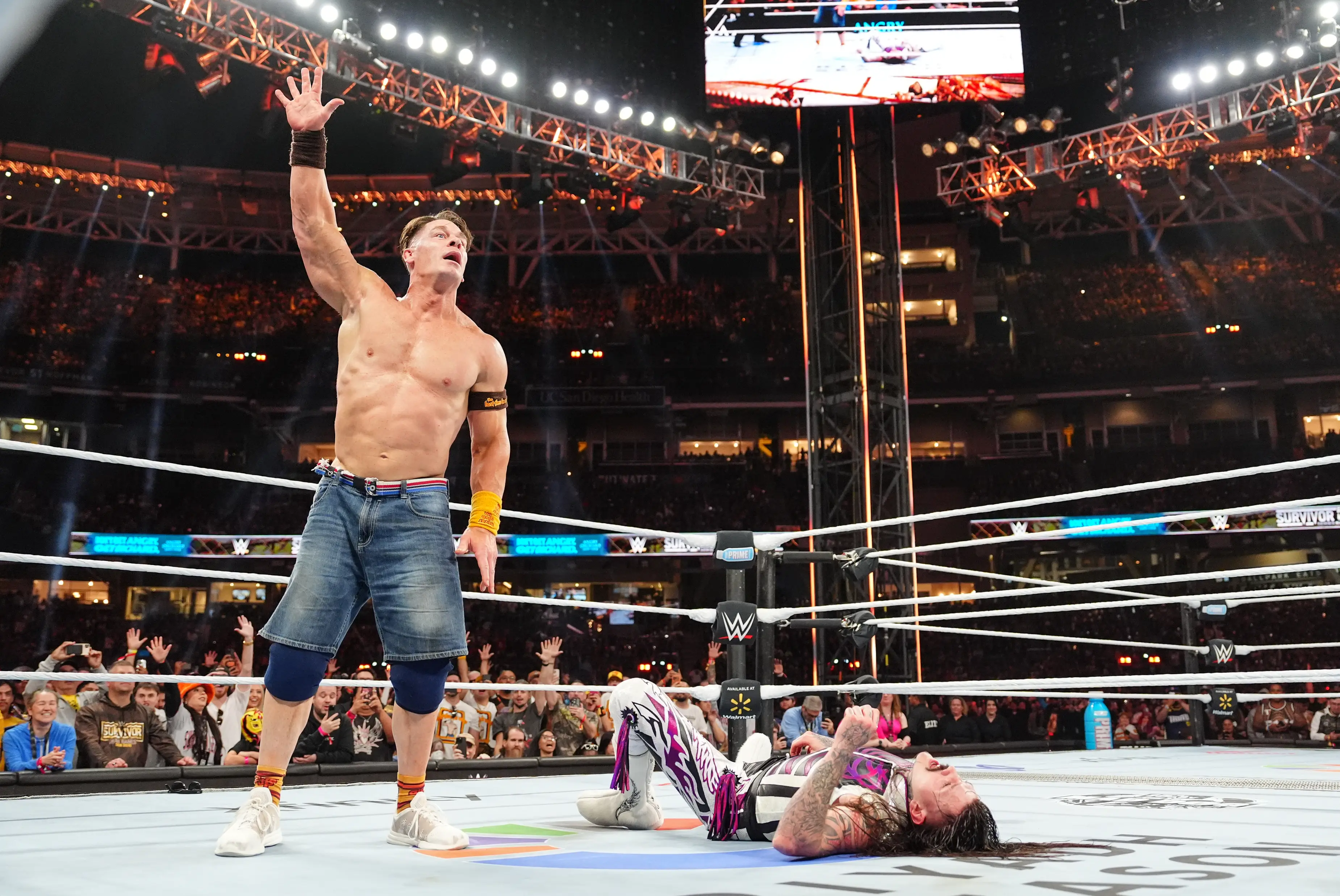 Cena wanted to add another move to his collection. Image: Getty