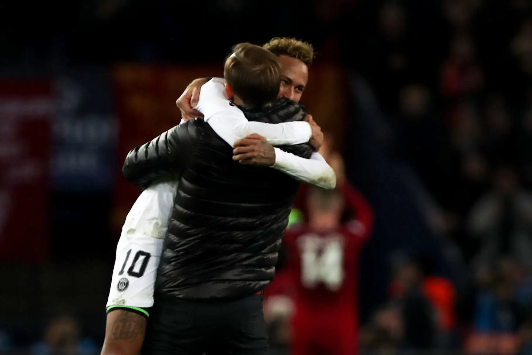 Neymar and Thomas Tuchel. (Alamy)
