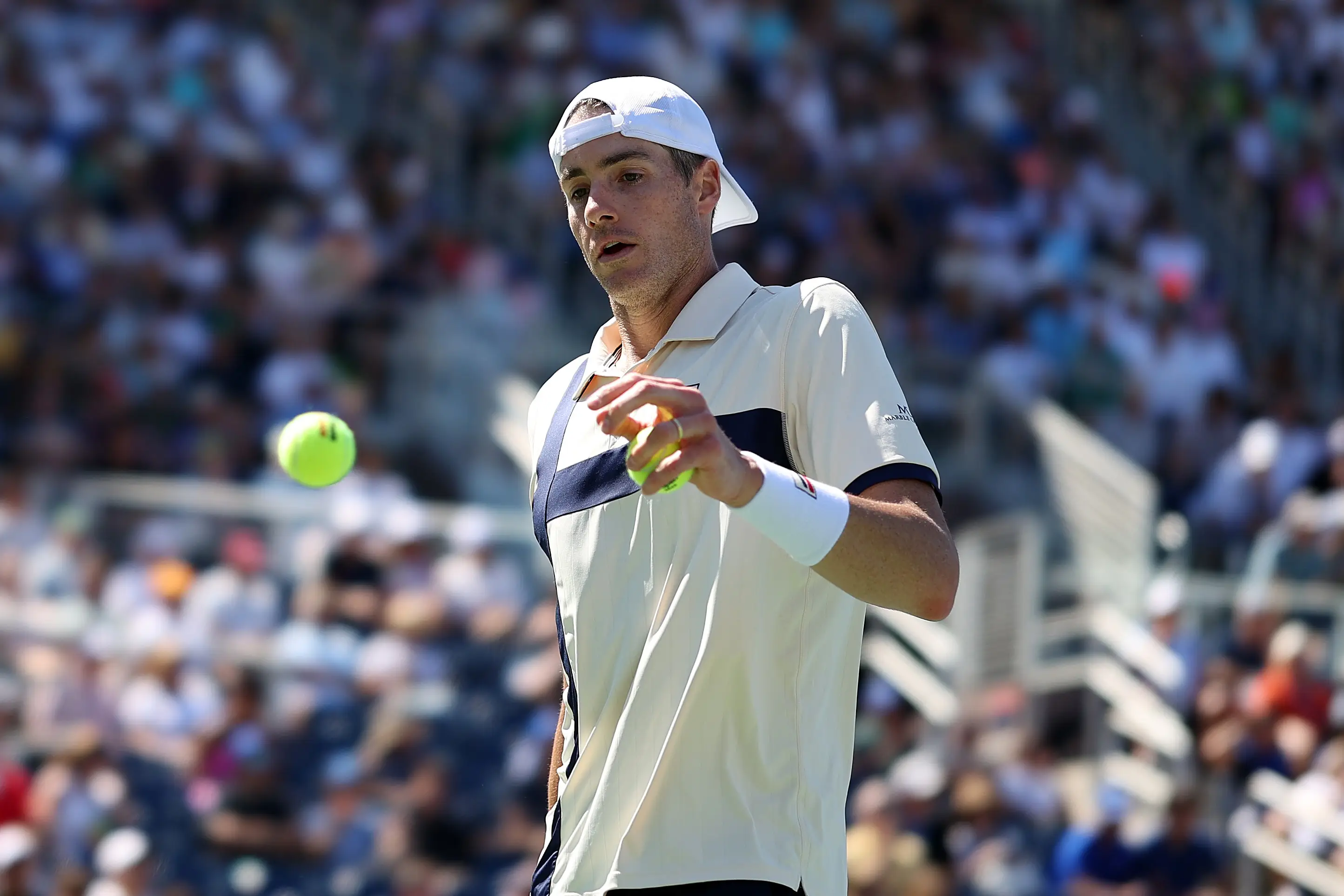 John Isner at the US Open in 2023. Image: Getty