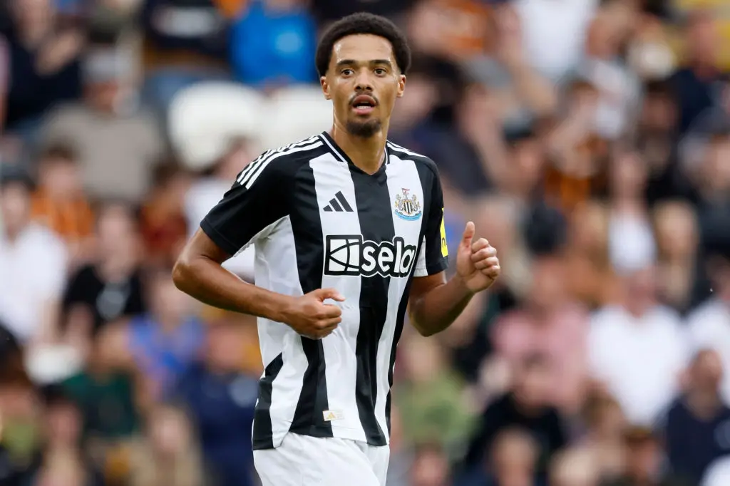 Jamal Lewis in action for Newcastle during pre-season -