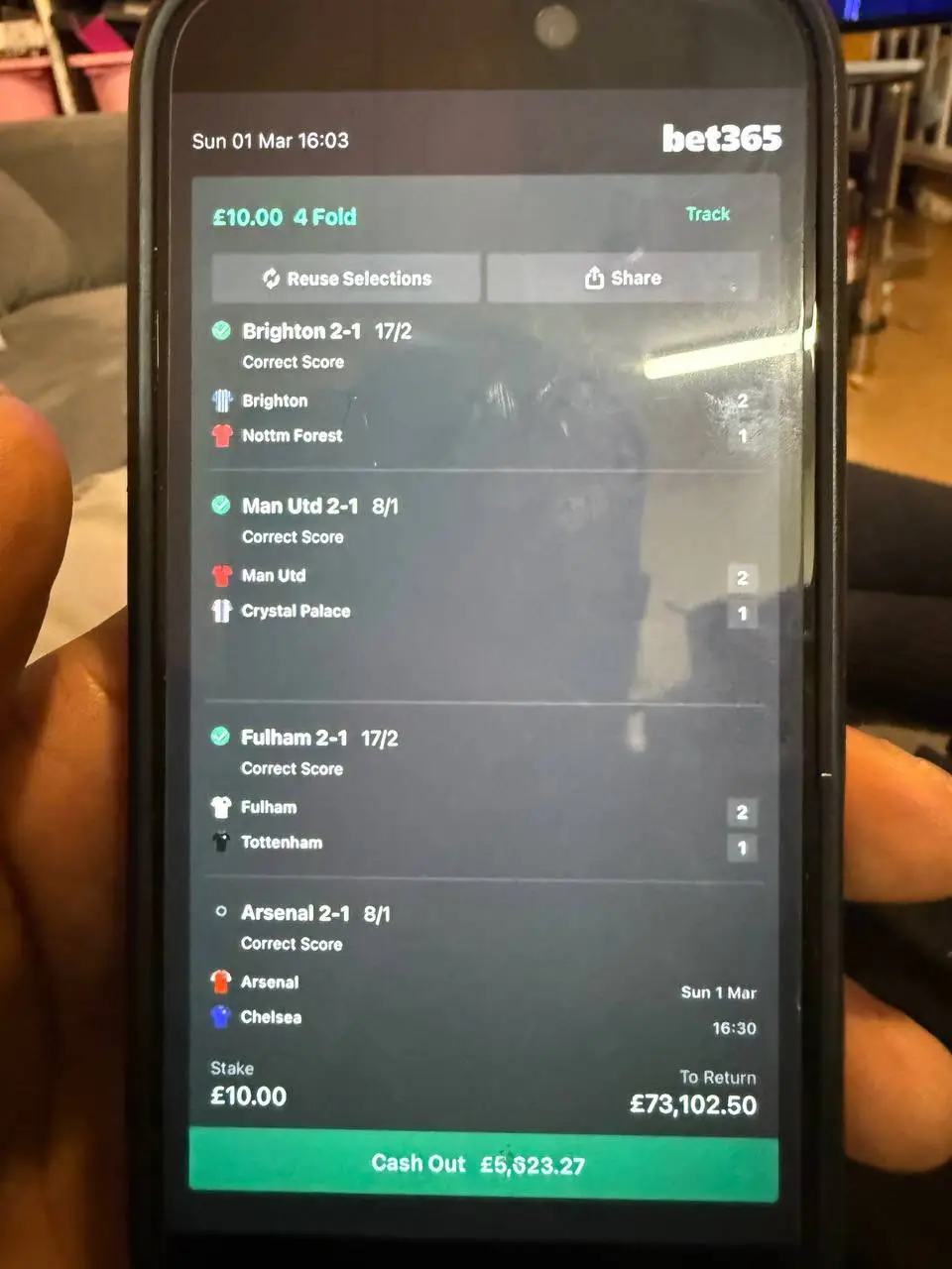 The bet won a staggering £73,000. Image: X/@racingblogger