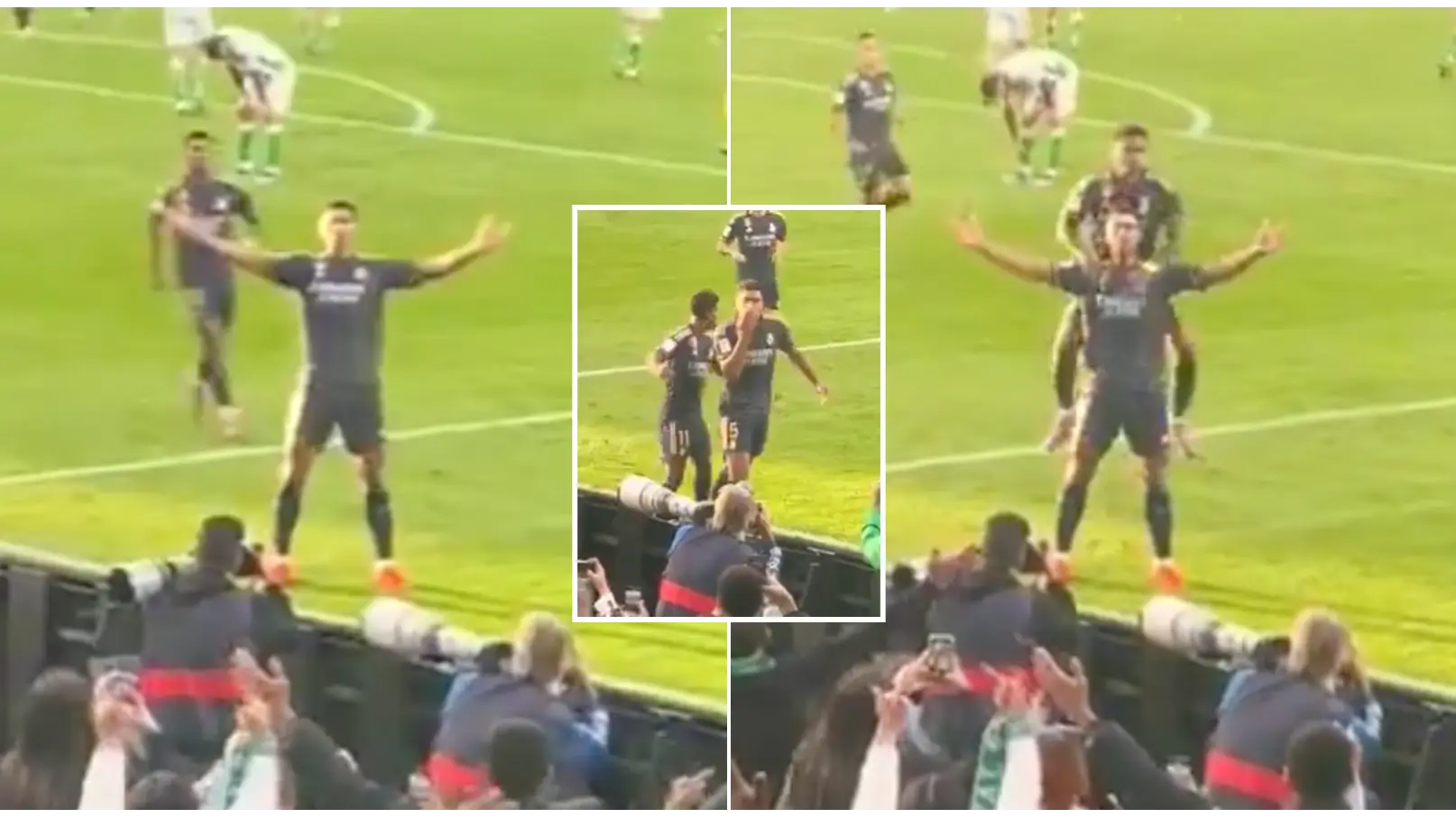 New angle of Jude Bellingham's celebration vs Real Betis shows it was aimed at one fan making obscene gesture
