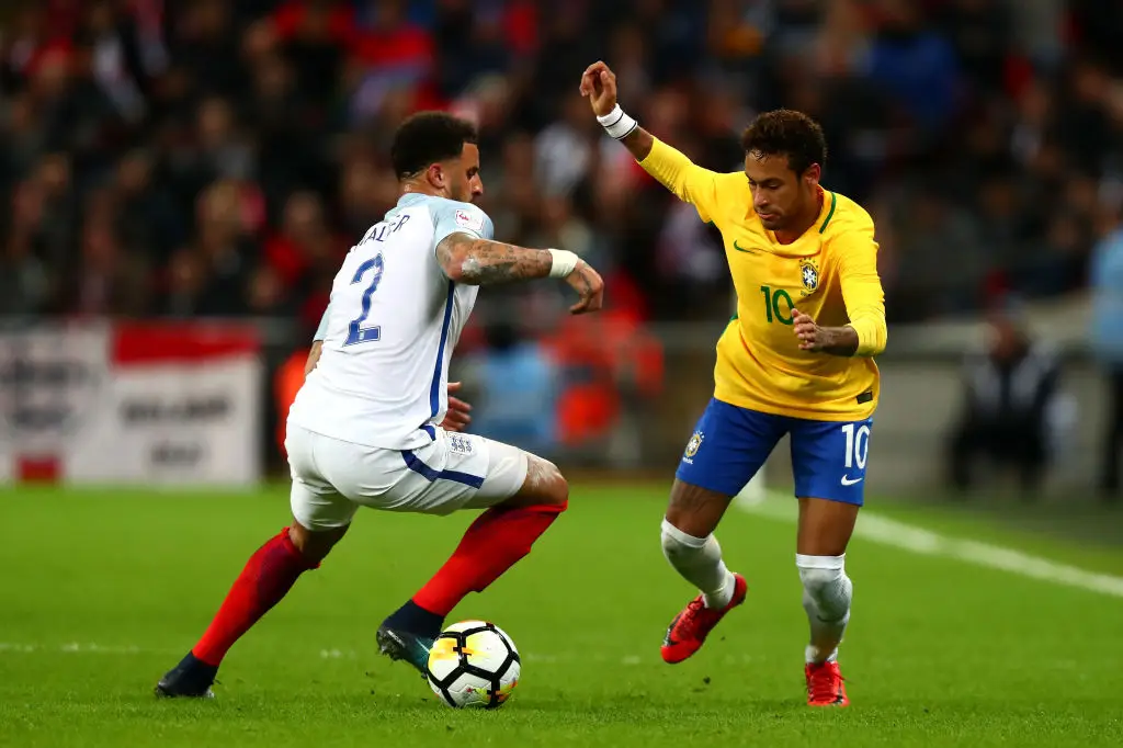 Neymar vs Walker- Getty