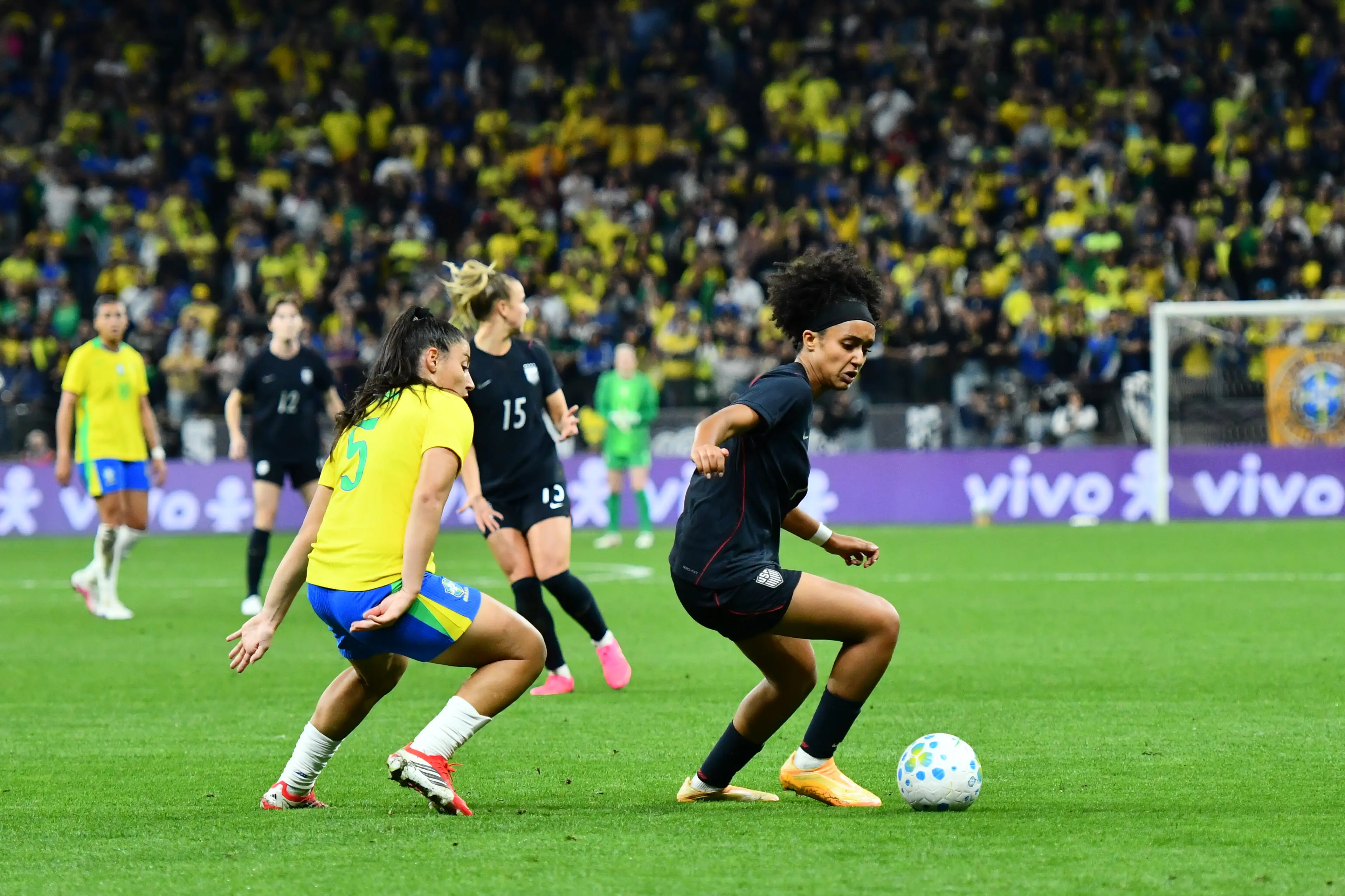 Brazil recorded a 2-1 win over the USWNT. Image credit: Getty