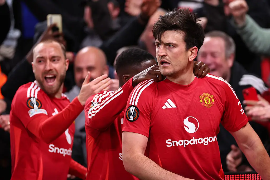 A late goal from Harry Maguire booked Man Utd's place in the Europa League semi finals. (Image: Getty)