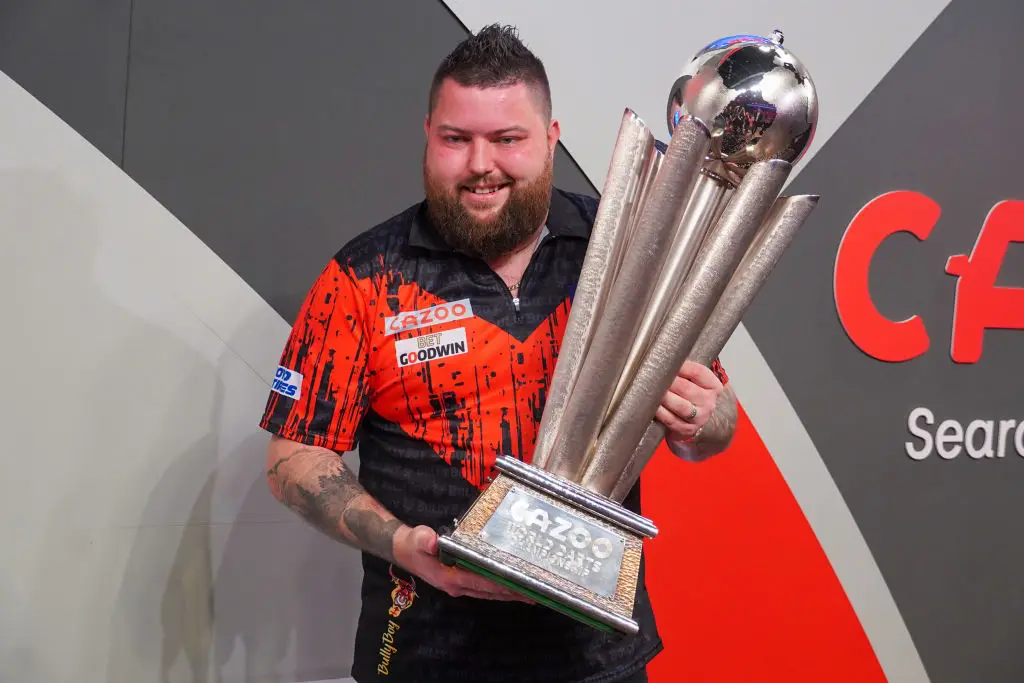Michael Smith defeated Michael van Gerwen in the final of the 2023 World Darts Championship (Image: Getty)