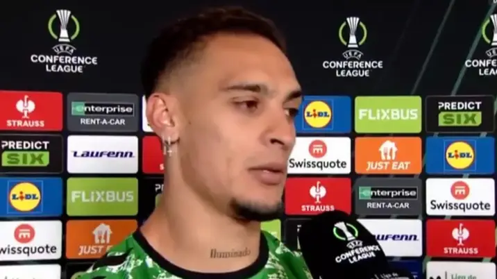 Antony breaks down in tears during emotional TV interview as he aims subtle dig at Man Utd