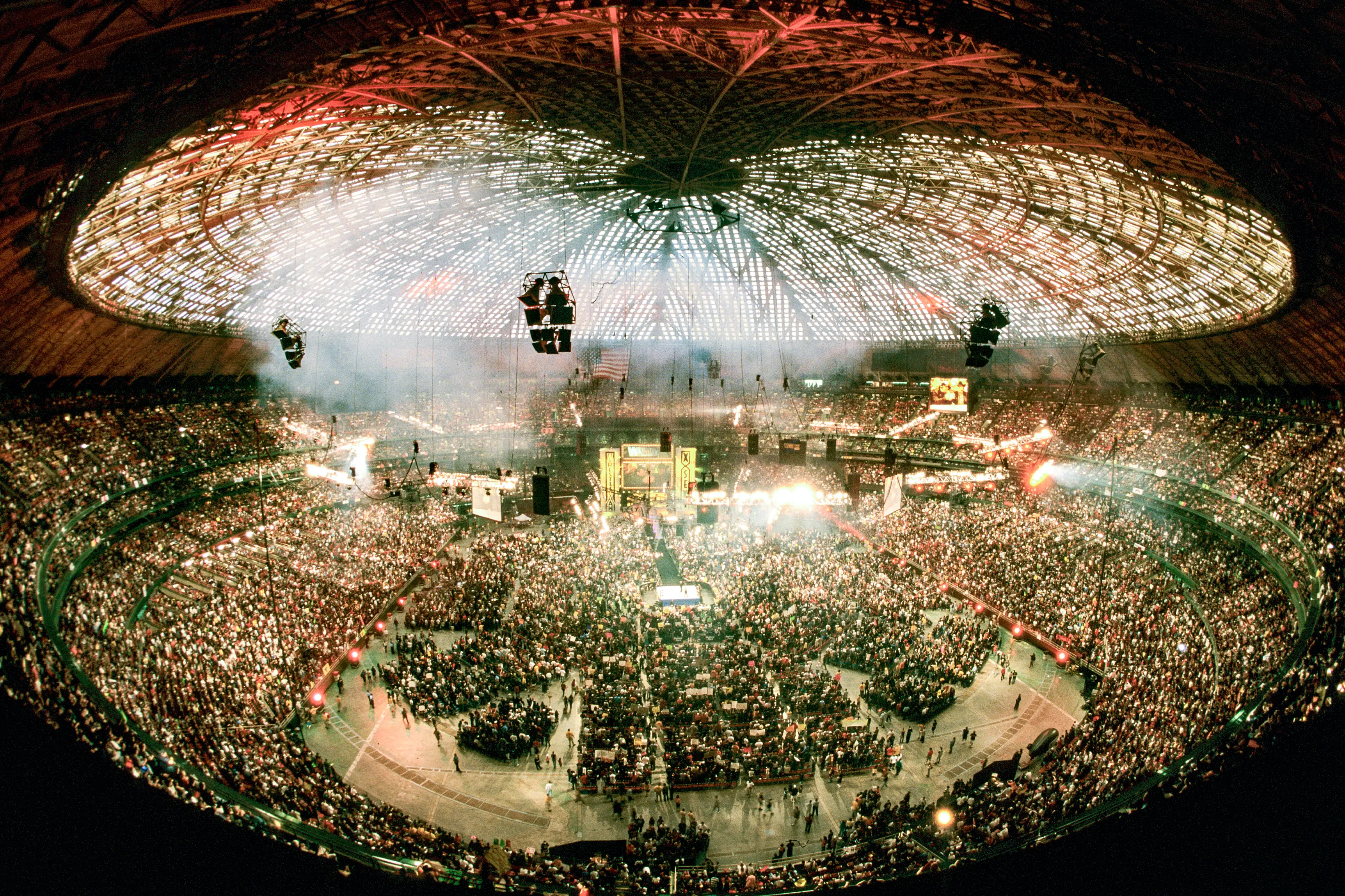 The Astrodome staged WrestleMania X-Seven. Image: Getty 