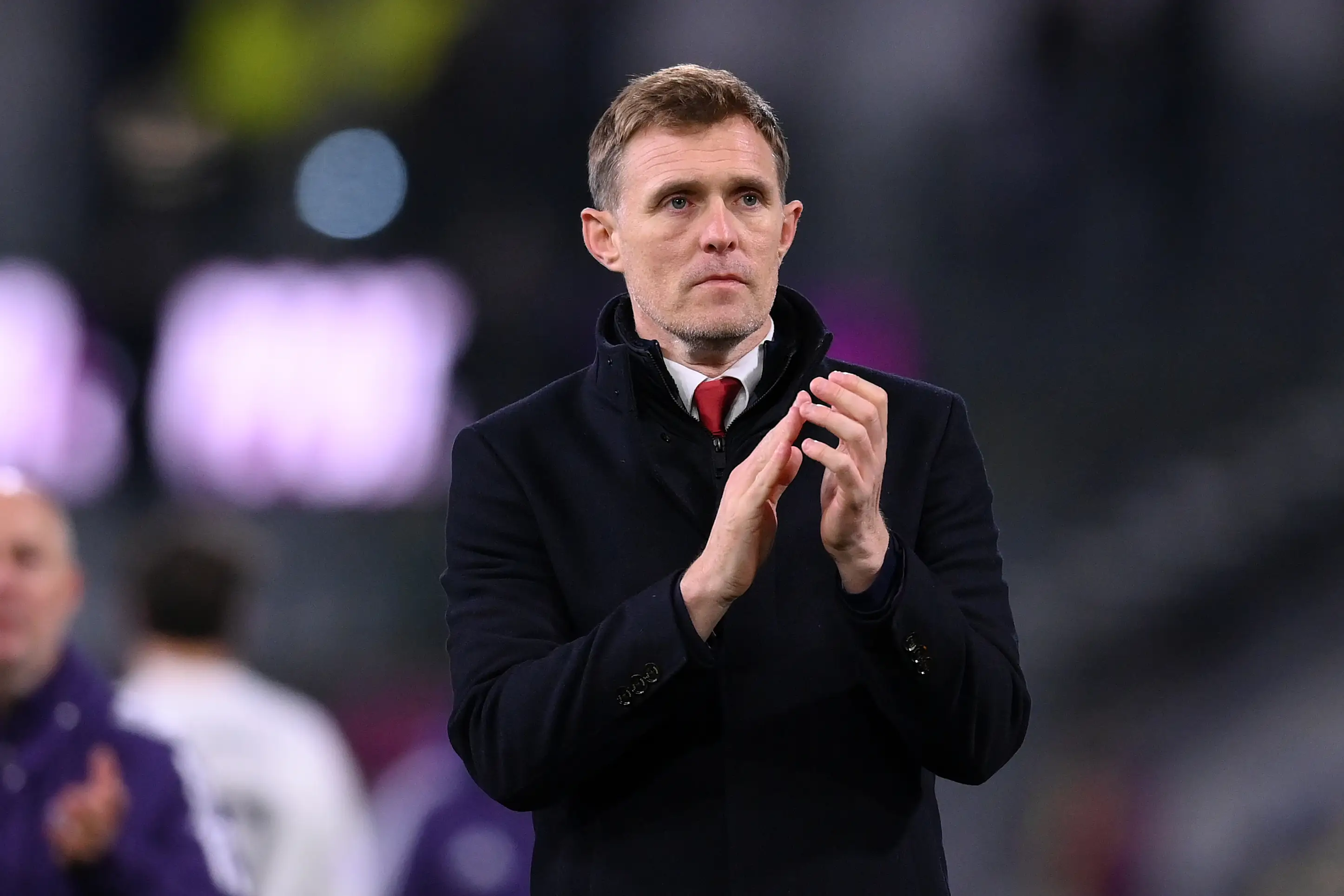 Fletcher will take charge of United again on Sunday. Image: Getty