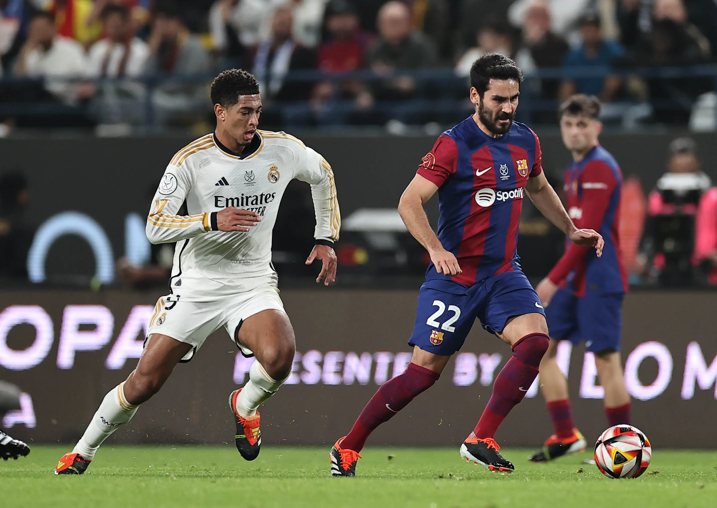 Jude Bellingham previously spoke about playing against Ilkay Gundogan. Image: Getty 