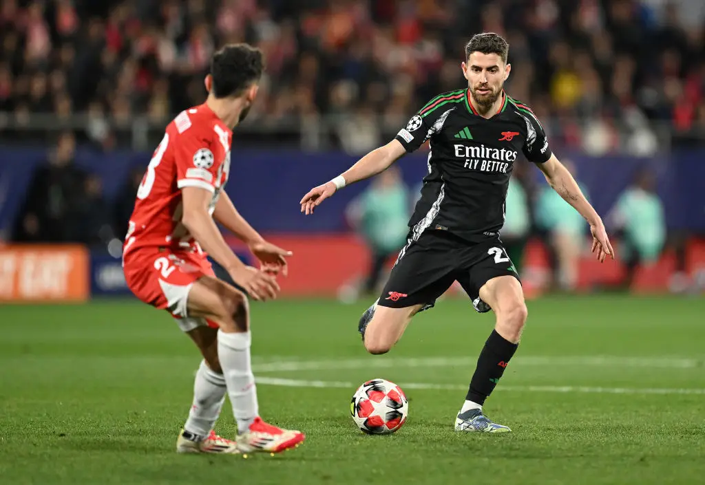 Jorginho in action for Arsenal against Girona in the Champions League (Image: Getty)