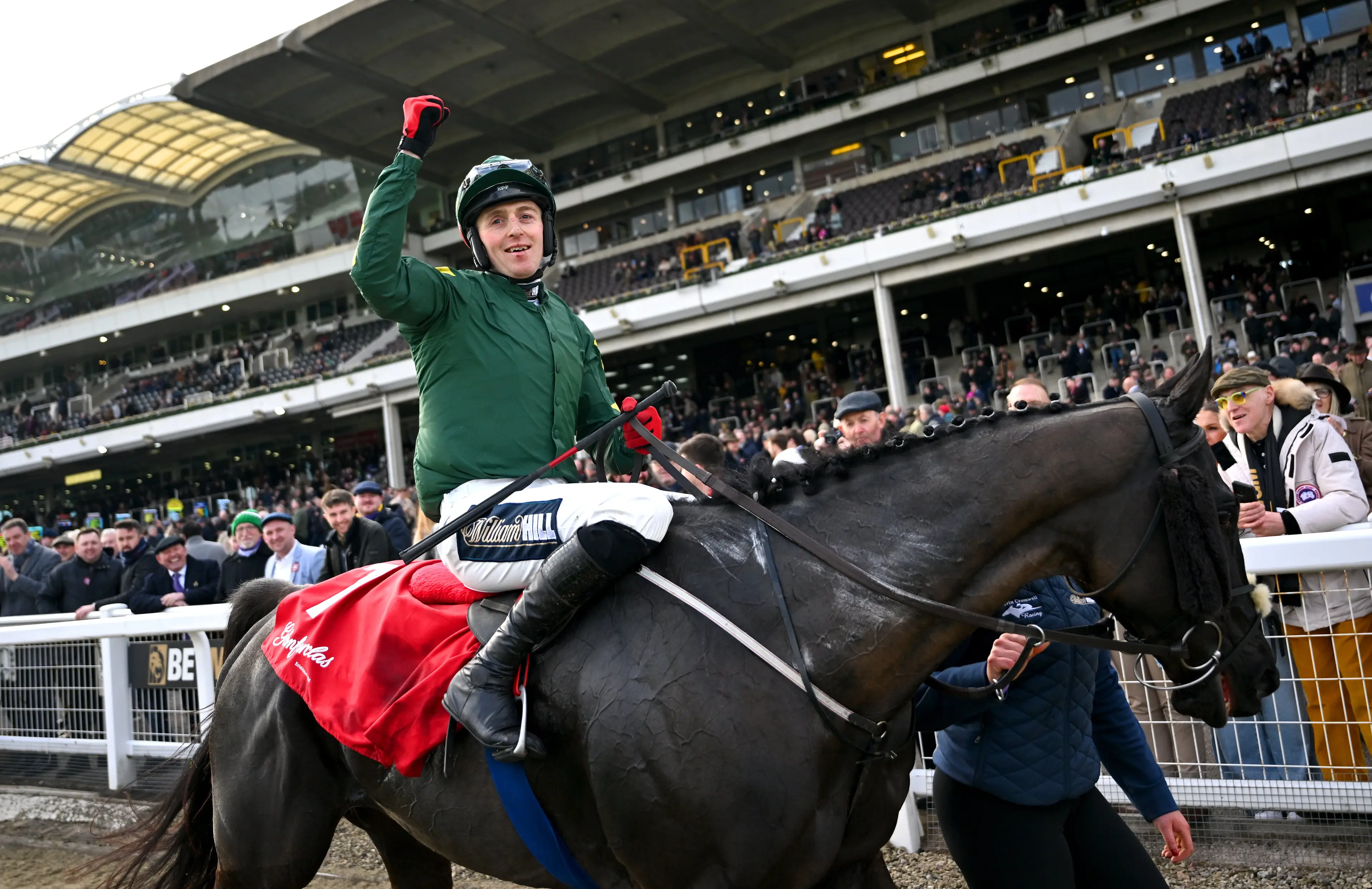 Keith Donoghue was one of seven jockeys banned at Cheltenham. Image: Getty 