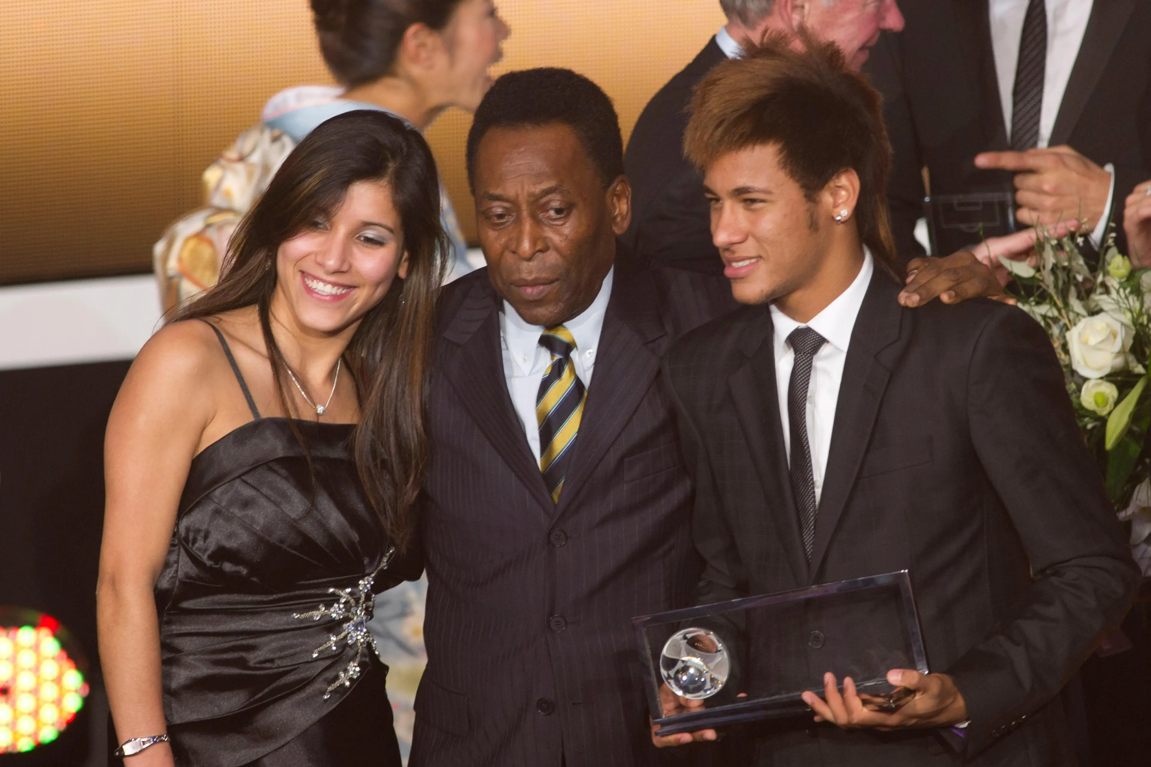 Neymar and Pele together in 2012. (Image