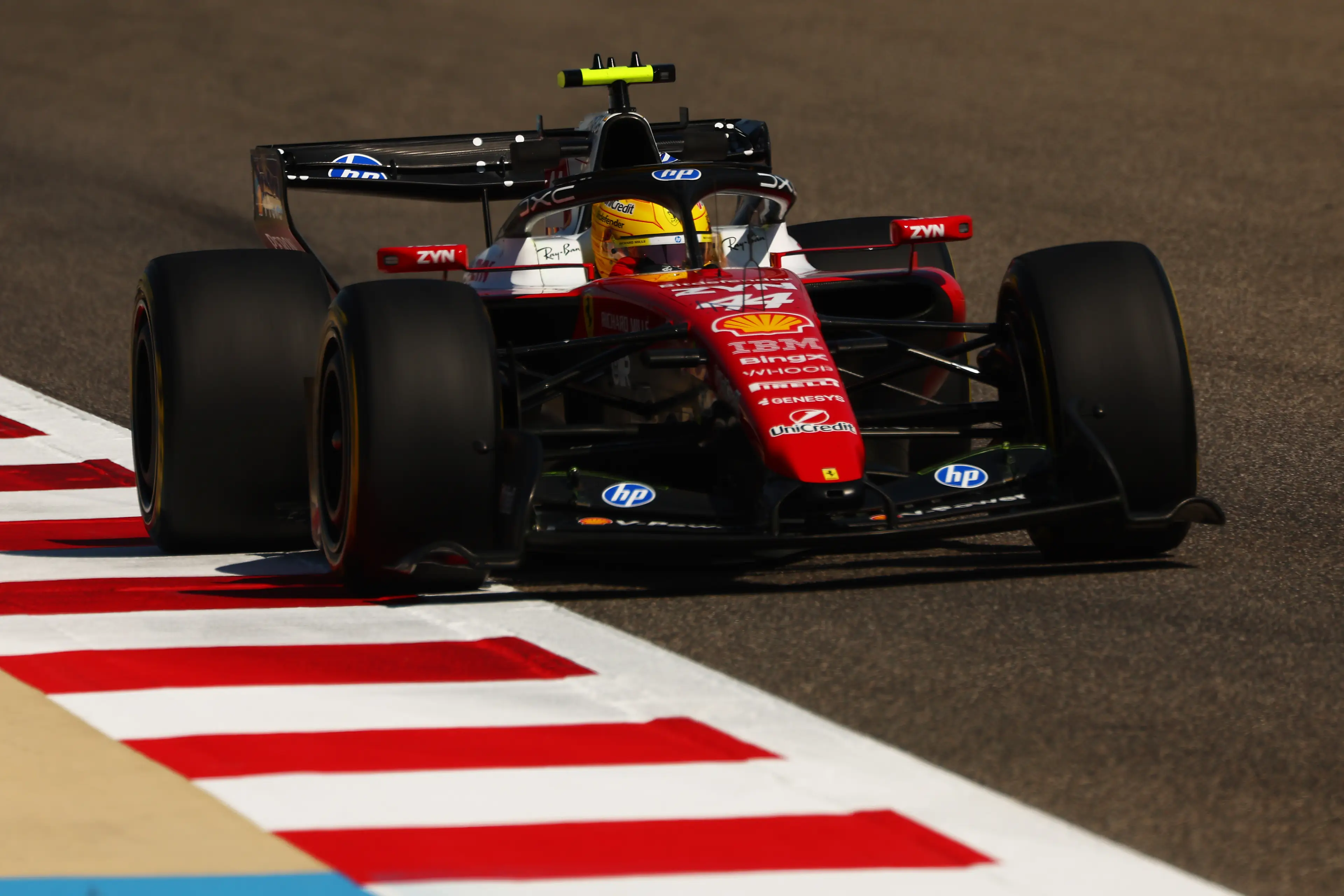 Lewis Hamilton in action for Ferrari. Image: Getty