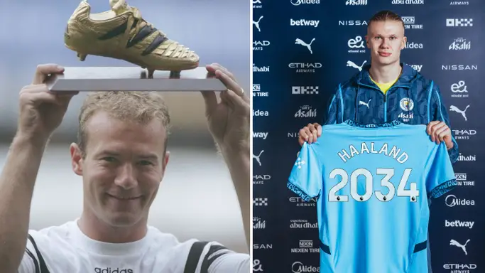 Alan Shearer reacts to Erling Haaland's new contract with Premier League goals record under major threat