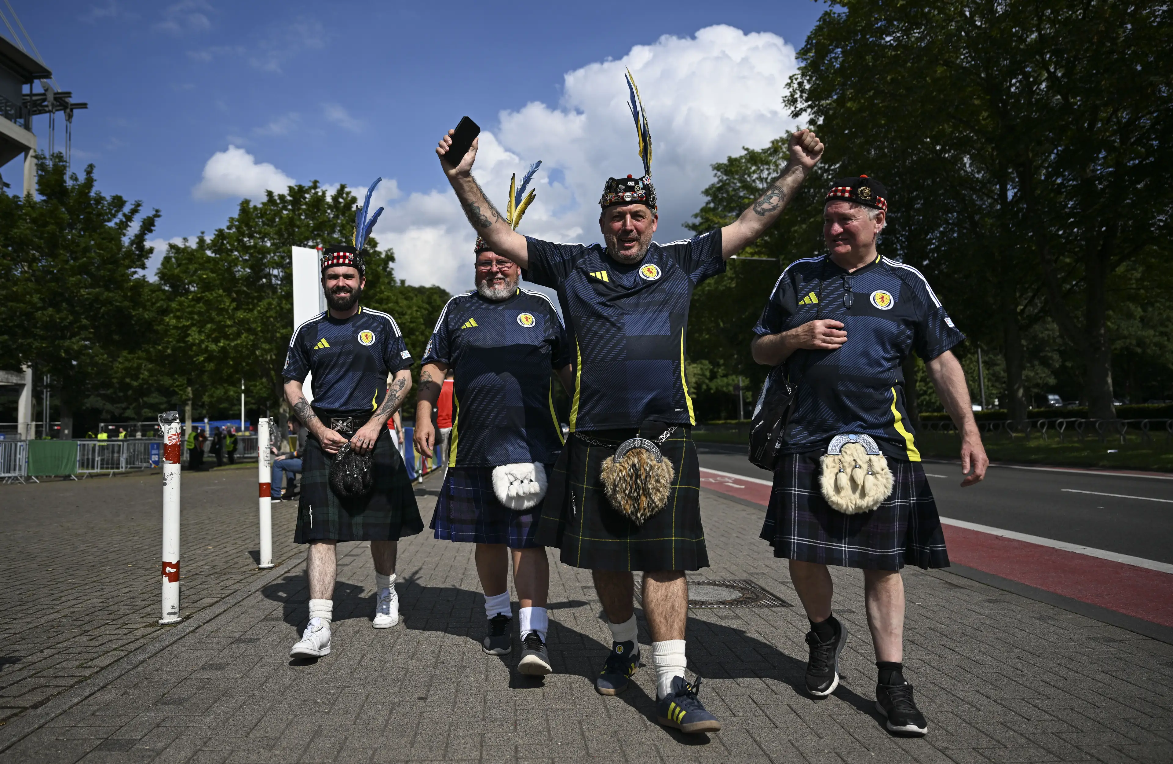 Scotland fans love a sporran and will be able to wear them. Image: Getty