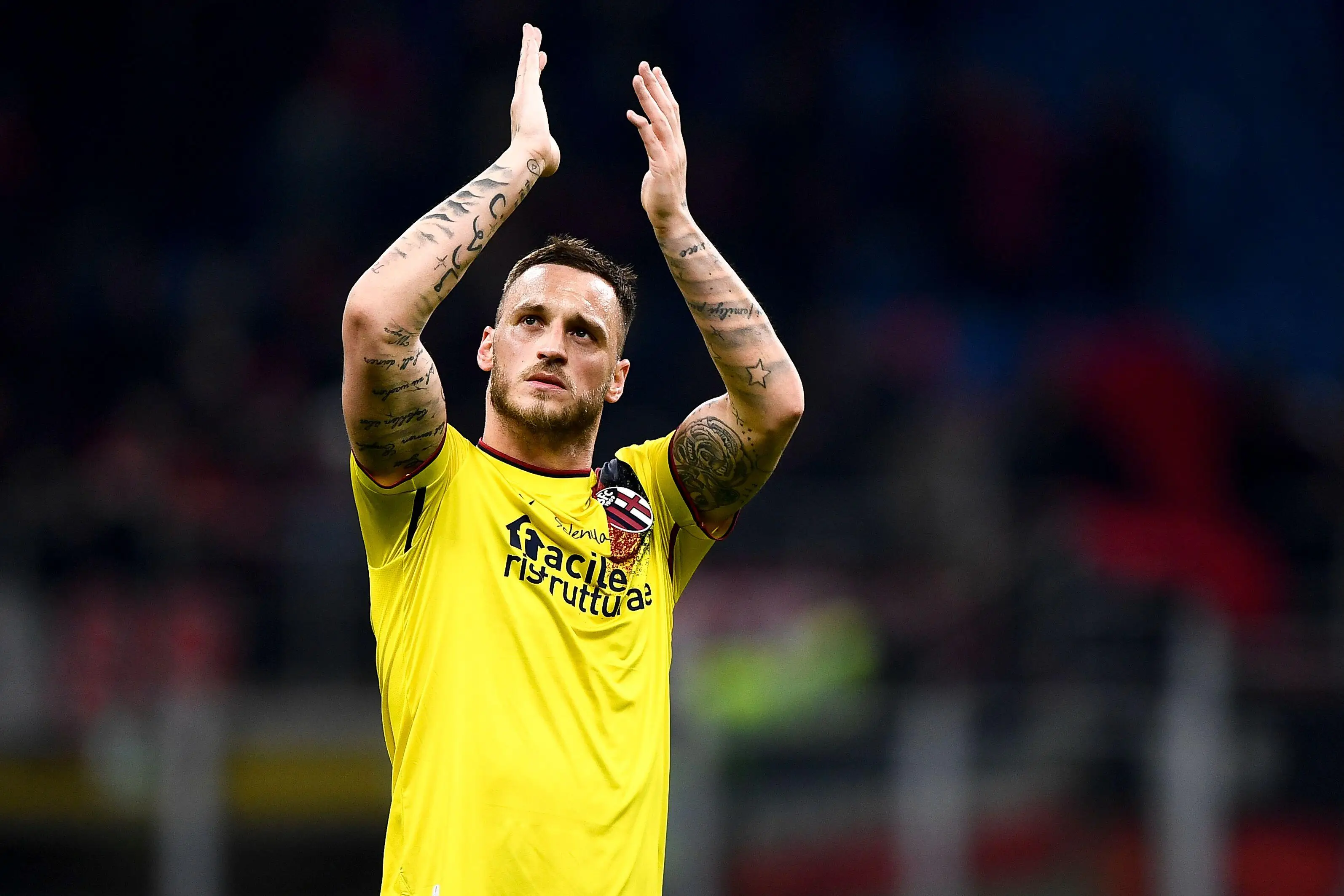 United have also had a bid rejected for Bologna striker Marko Arnautovic (Image: Alamy)