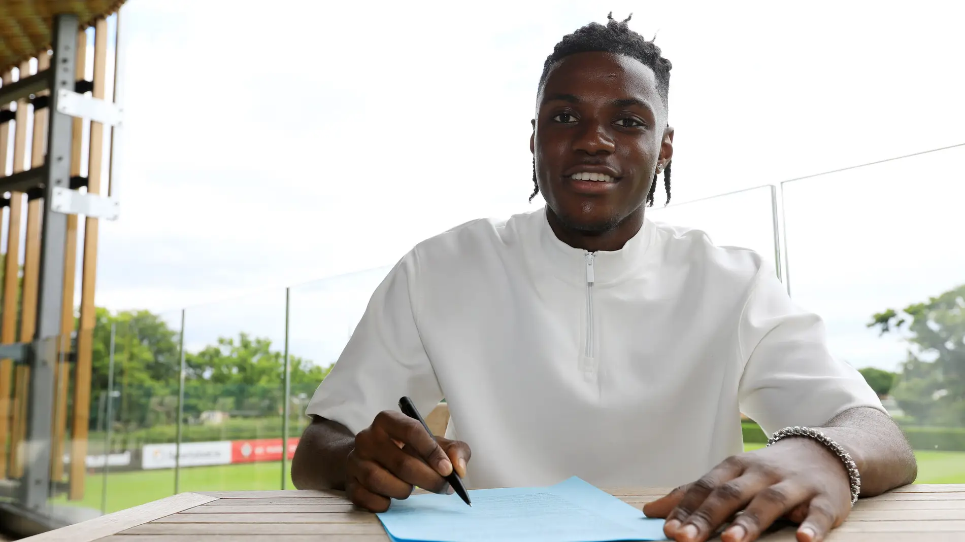 Romeo Lavia signs for Southampton.