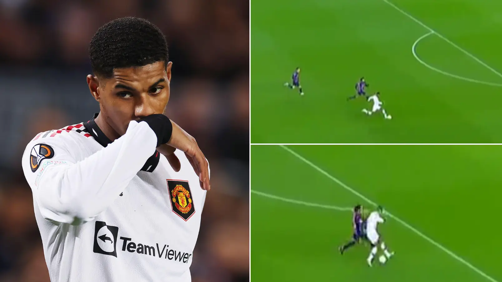 Man United fans are all saying the same thing about the incident between Kounde and Rashford