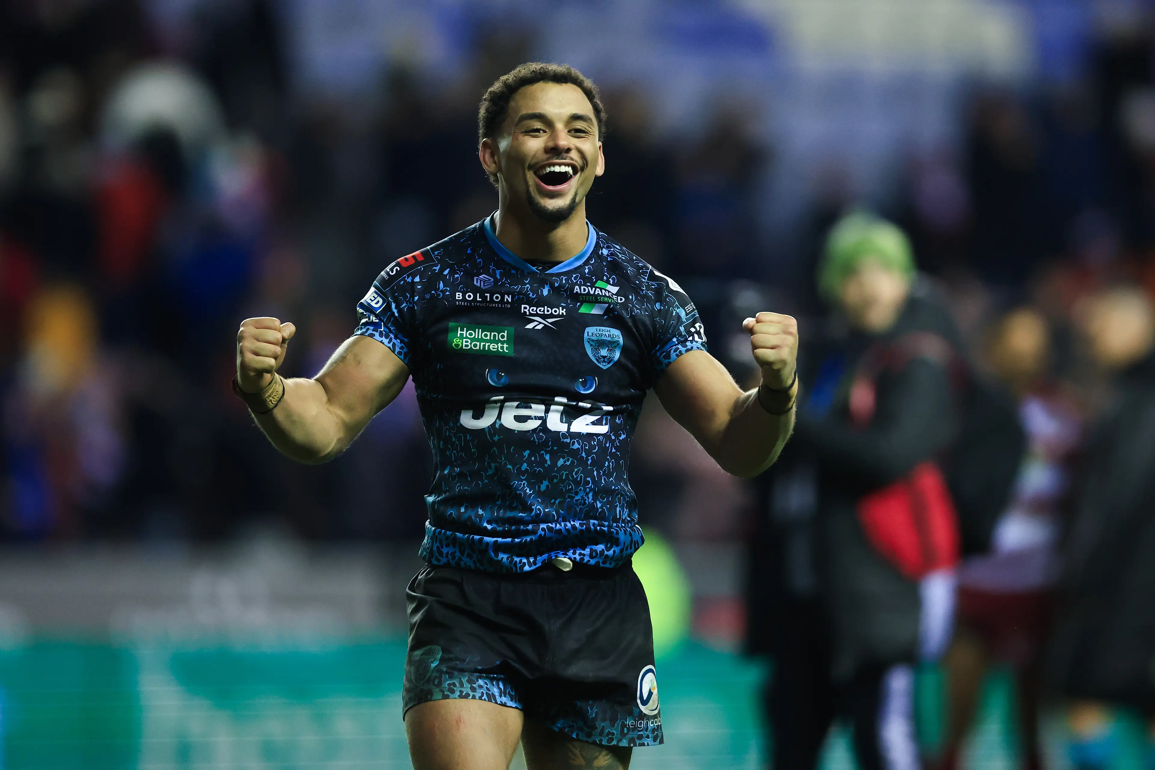 Umyla Hanley of the Leigh Leopards. Image: Jess Hornby / Stringer via Getty