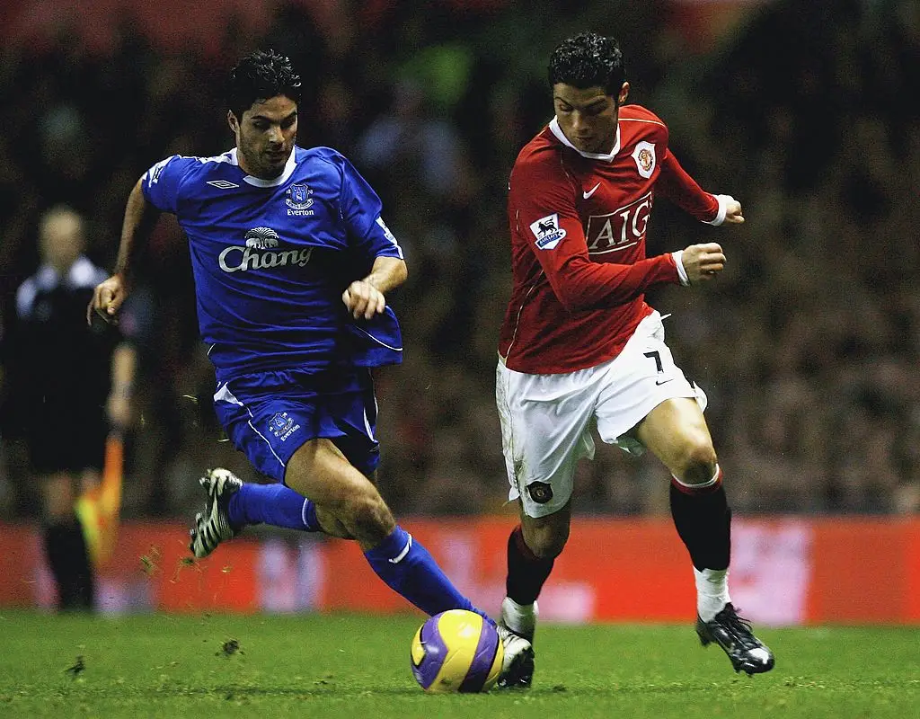 Mikel Arteta and Cristiano Ronaldo- Getty