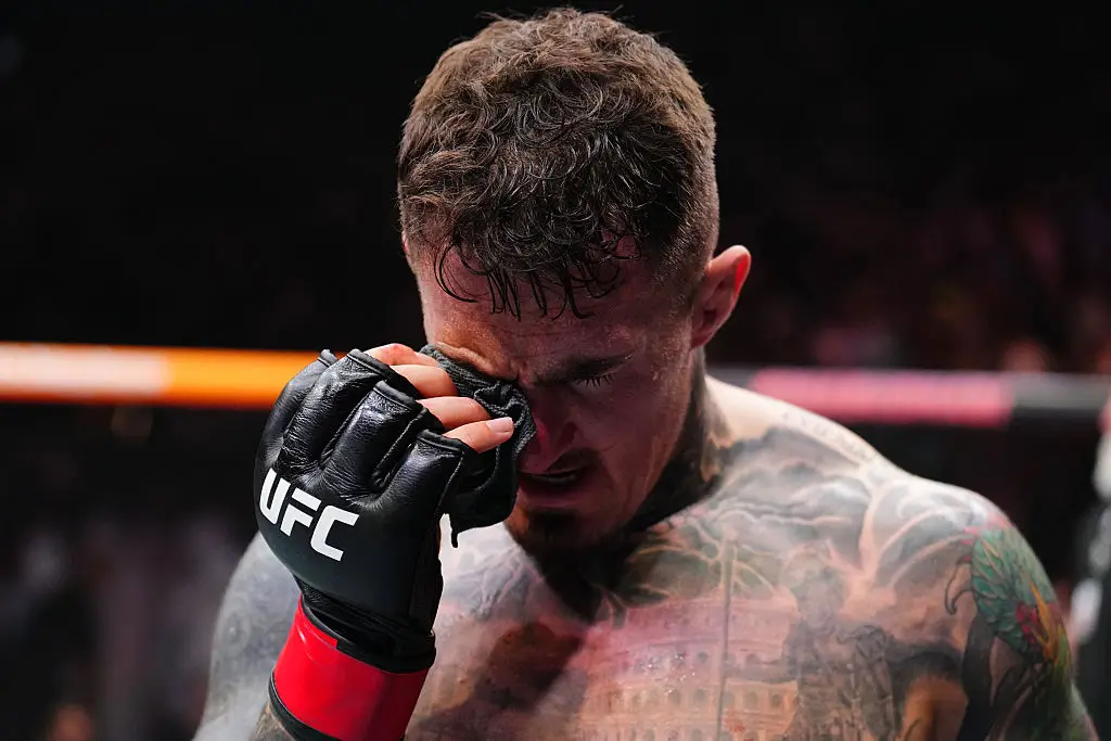 Gane and Pereira will fight for the interim heavyweight title as Aspinall remains sidelined with his eye injuries. (Image: Chris Unger/Zuffa LLC)