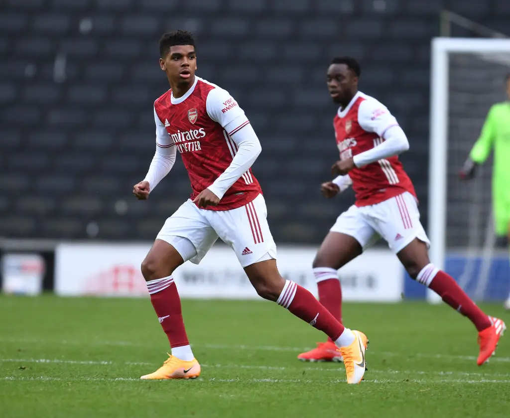 Tyreece John-Jules left Arsenal in 2024. (Image: Stuart MacFarlane/Arsenal FC via Getty Images)