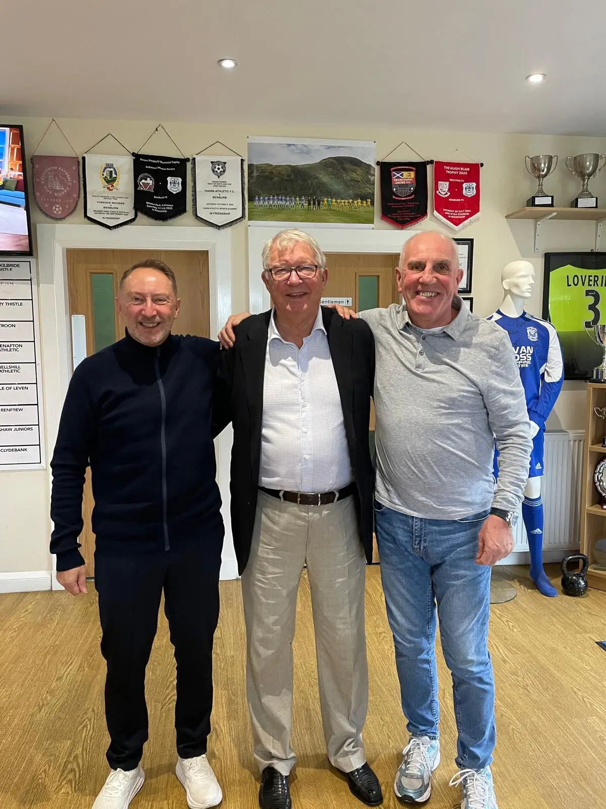Sir Alex returned to Benburb recently (Image: @BenburbFc / X)