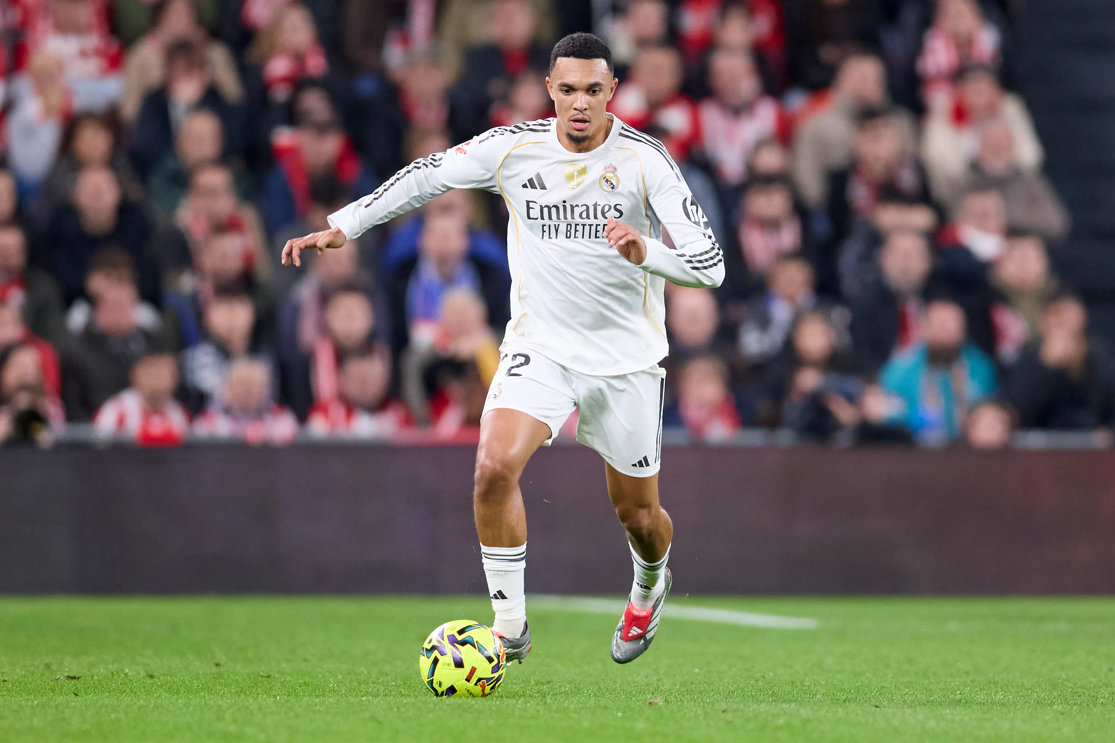 Trent Alexander-Arnold's tough start in Madrid continues. Image: Getty