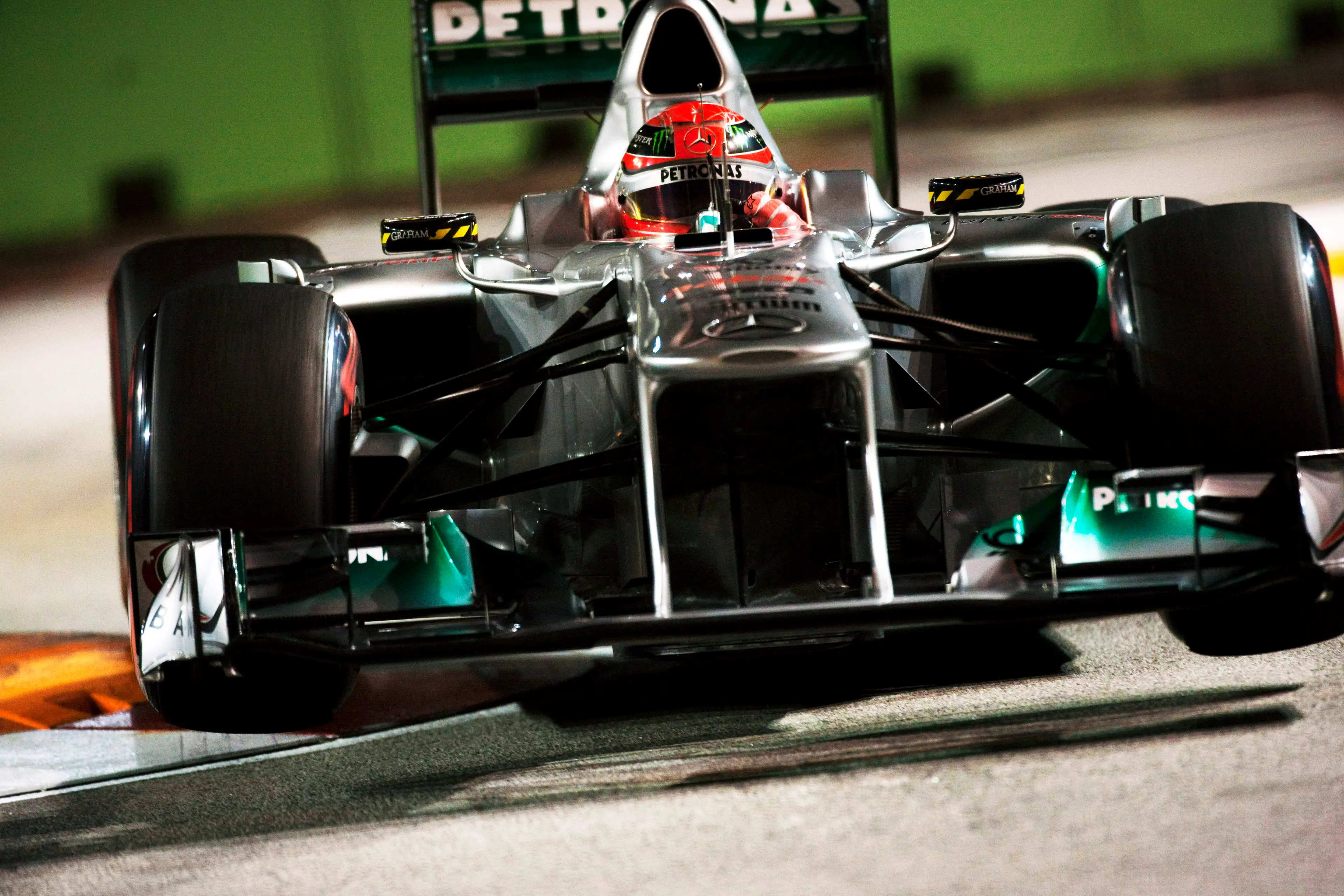  Michael Schumacher at the 2011 Singapore Grand Prix. Image: Darren Heath Photographer / Contributor via Getty