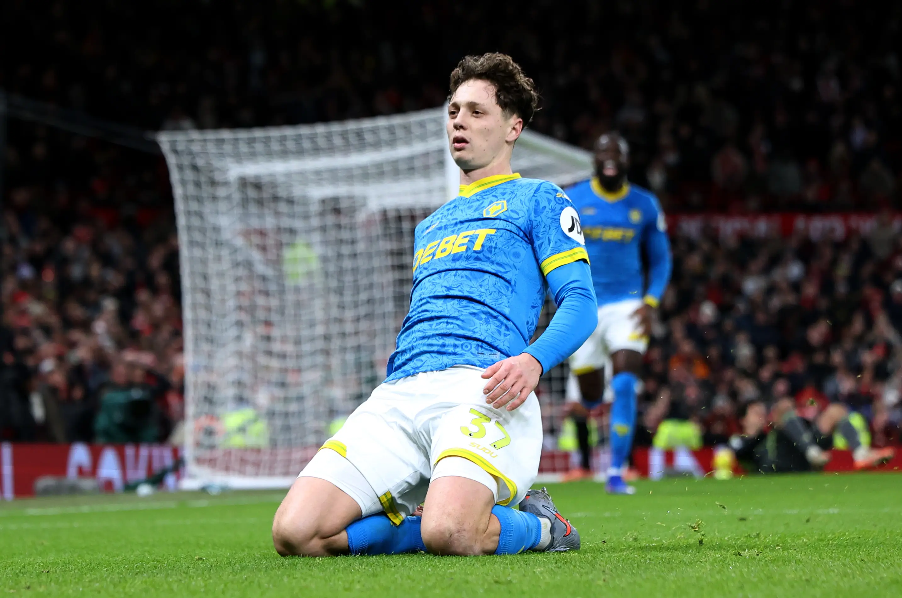 Ladislav Krejci scored as Wolves drew 1-1 against Manchester United. Image: Getty