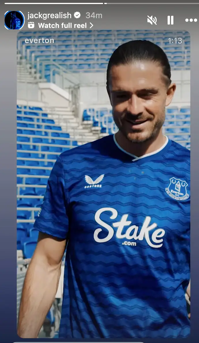 Jack Grealish responded to his England snub. Image: Instagram/@JackGrealish