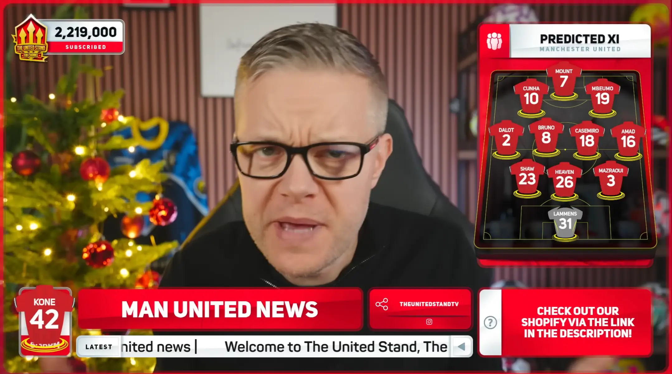 Mark Goldbridge's The United State has over 2 million subscribers on YouTube. Image: YouTube/The United Stand