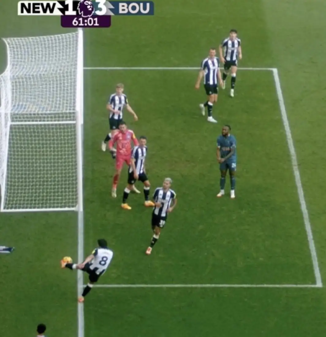 The ball had gone out of play. Image: Premier League