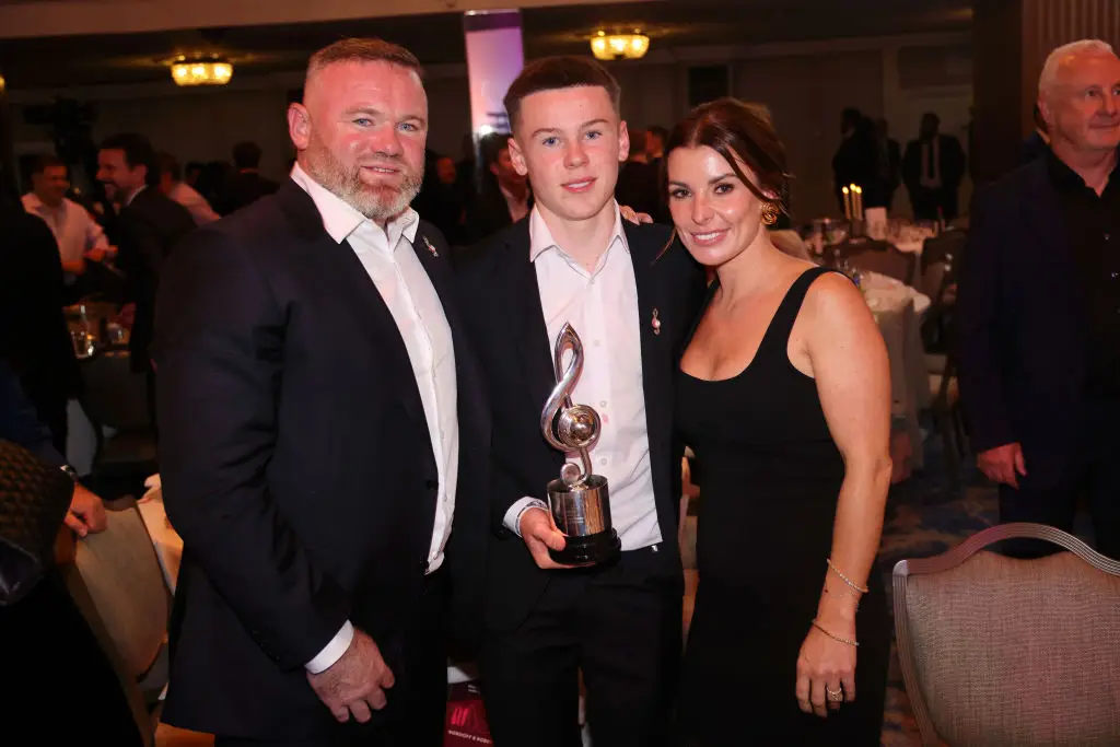 Wayne, Kai and Coleen Rooney (Credit:Getty)