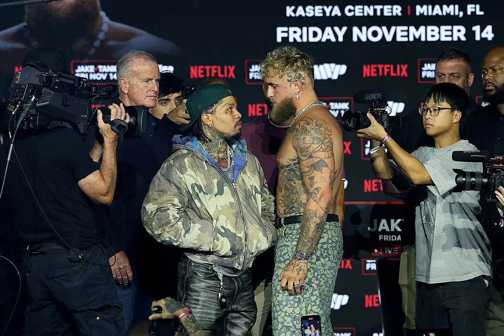 Jake Paul will fight Gervonta Davis on November 14. (Image: Sarah Stier/Getty Images for Netflix)