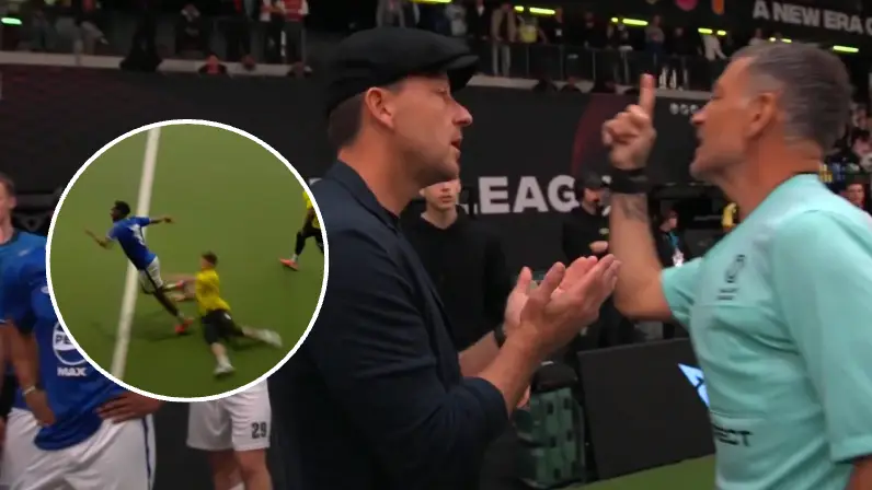 John Terry clashes with Mark Clattenburg at Baller League as former Man Utd star kicks off mass brawl