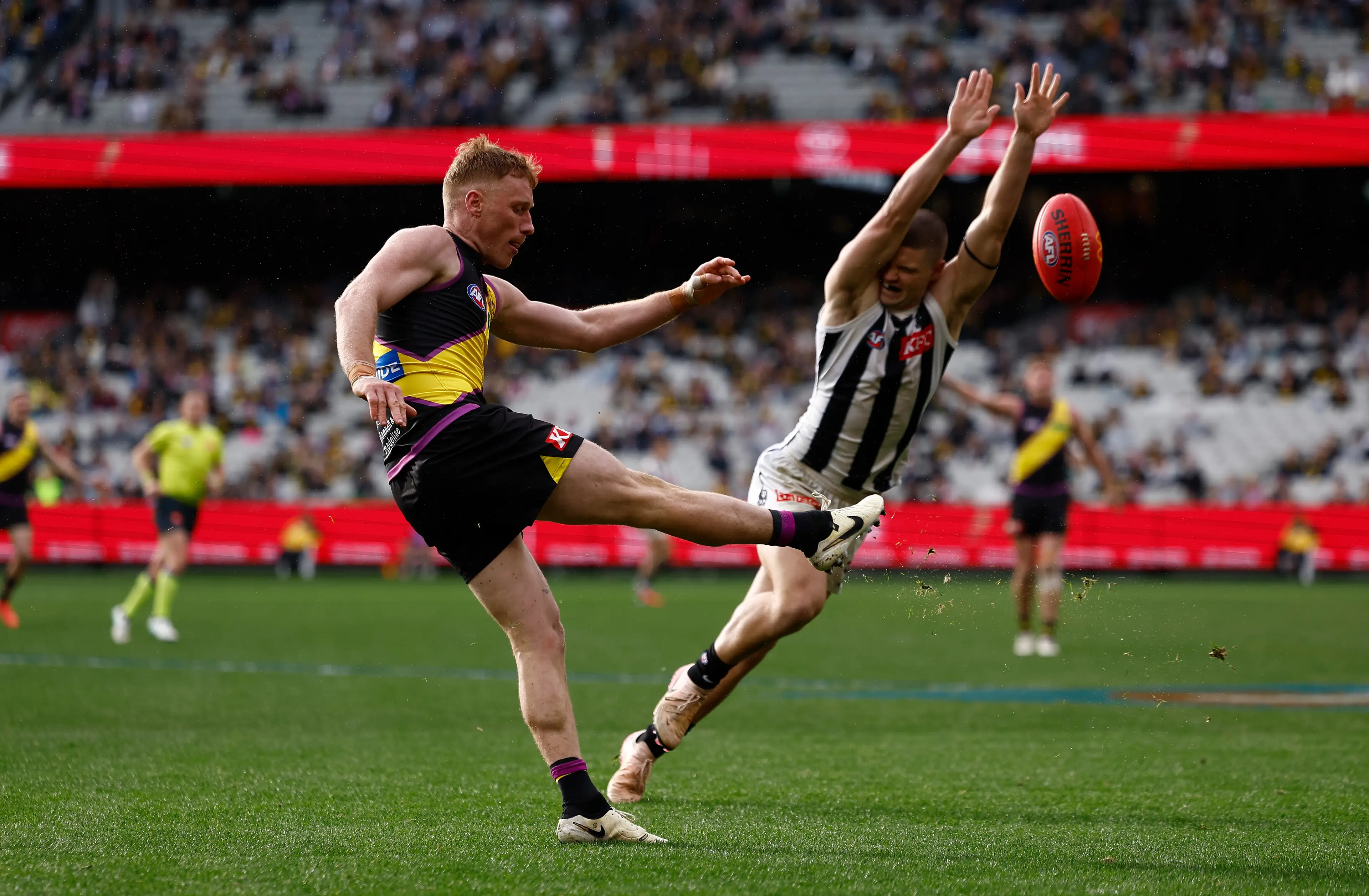 AFL is a physical duel unlike any other. (Image: Getty)